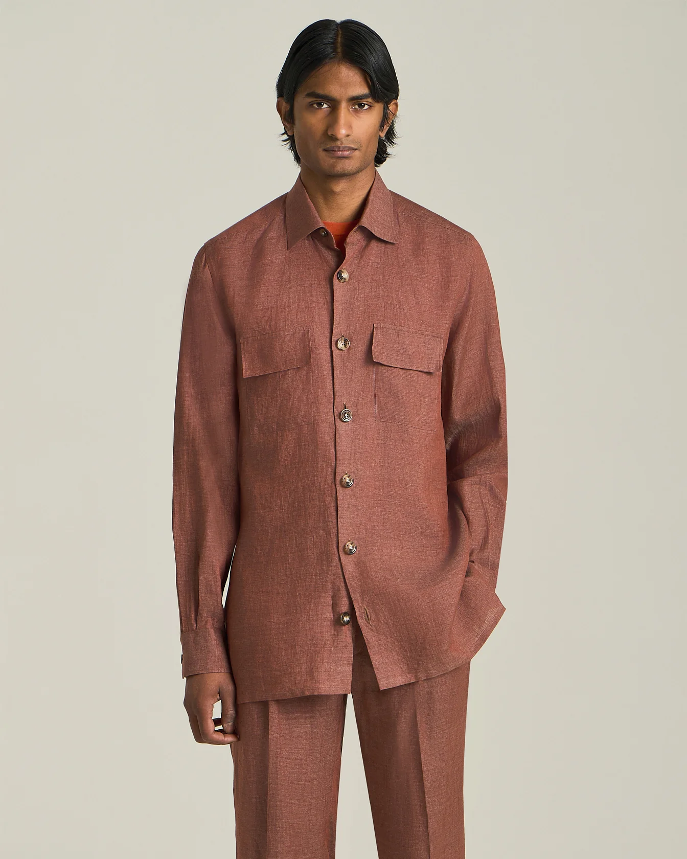 LINEN OVERSHIRT - Image 2