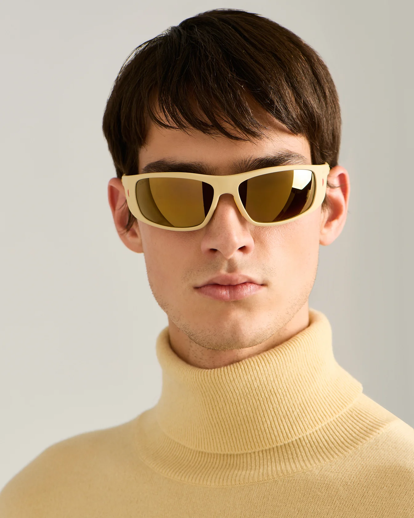 POLARIZED SUNGLASSES GOLD LENSES AND ACETATE FRAME - Image 3