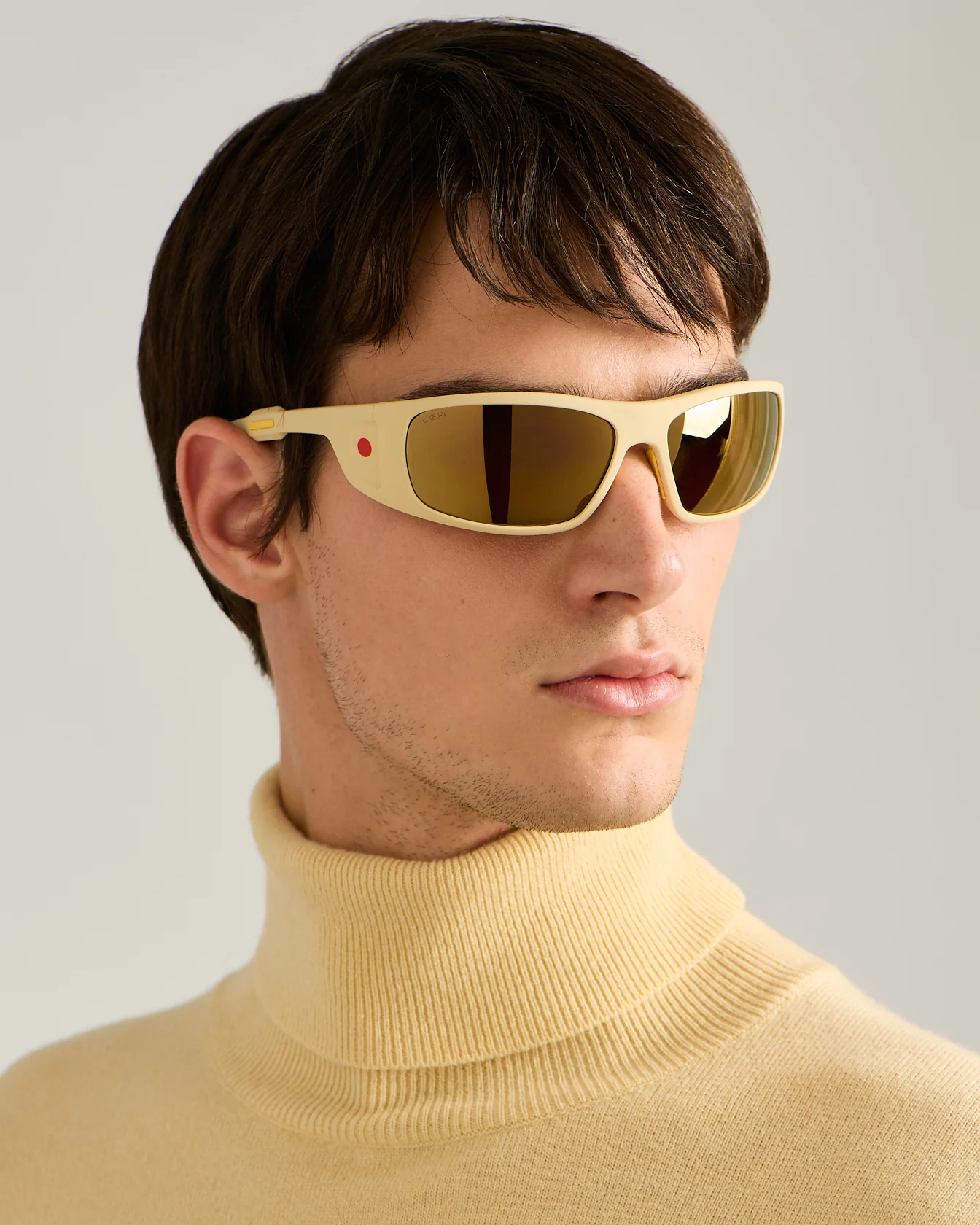 POLARIZED SUNGLASSES GOLD LENSES AND ACETATE FRAME - Image 4