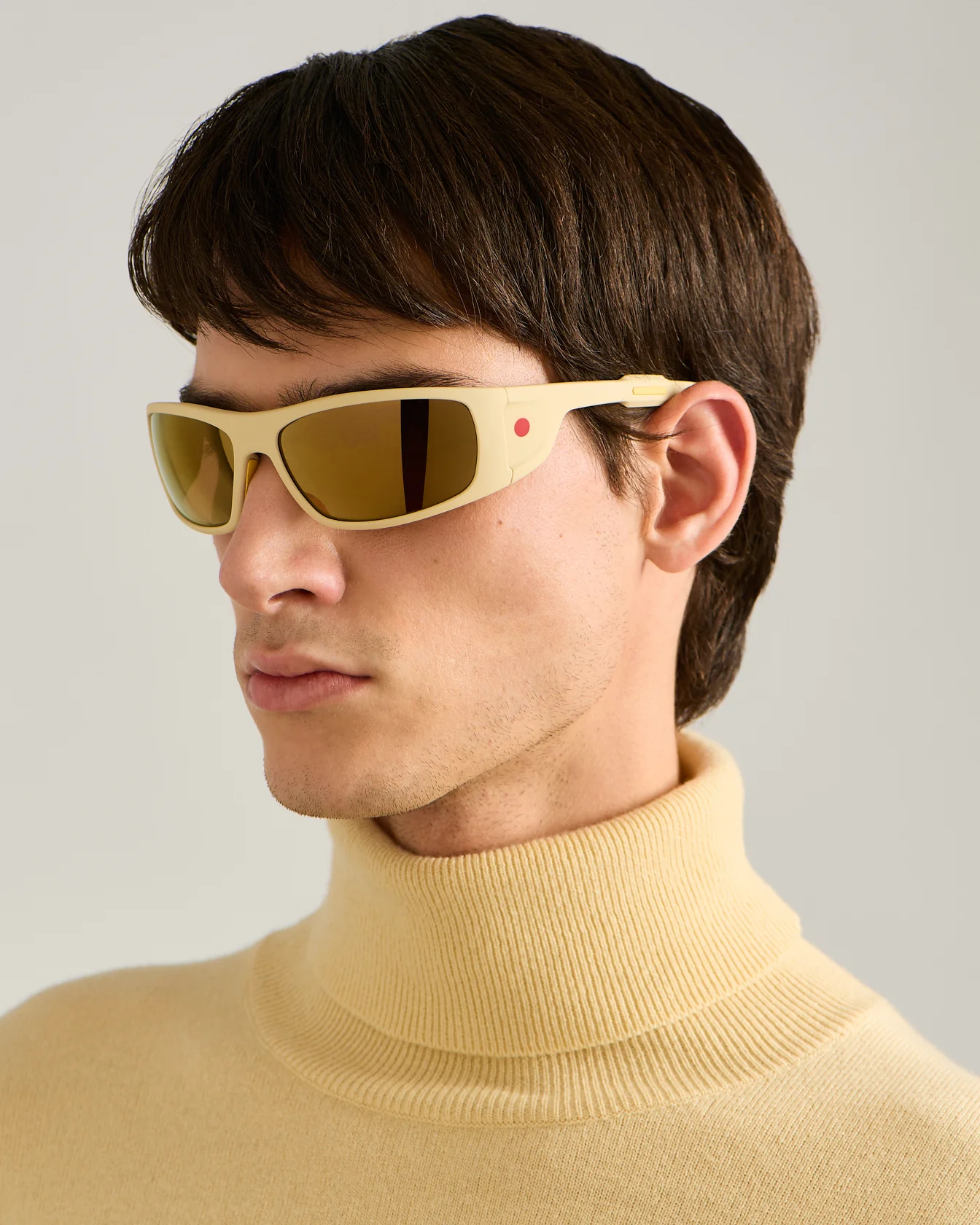 POLARIZED SUNGLASSES GOLD LENSES AND ACETATE FRAME - Image 5