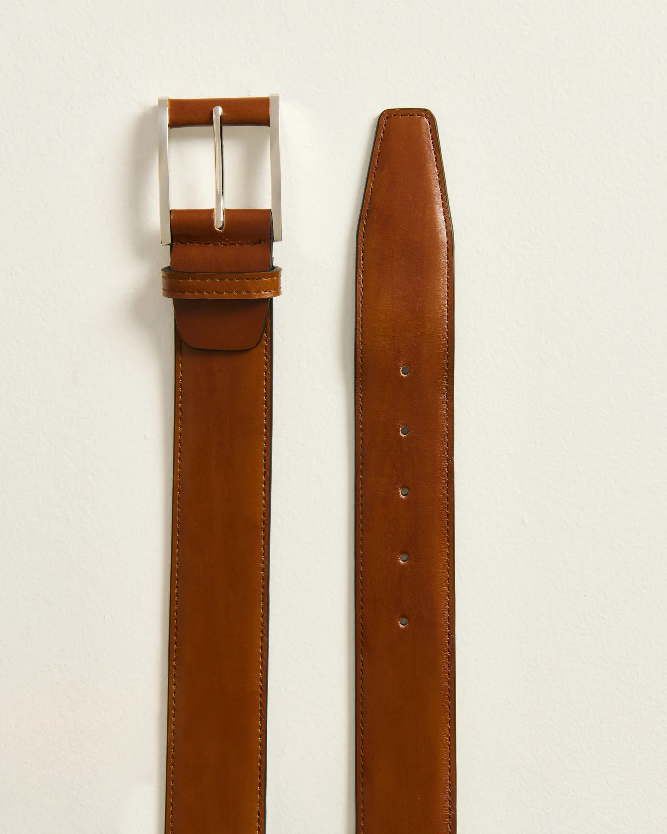 LIGHT BROWN CALFSKIN BELT - Image 3