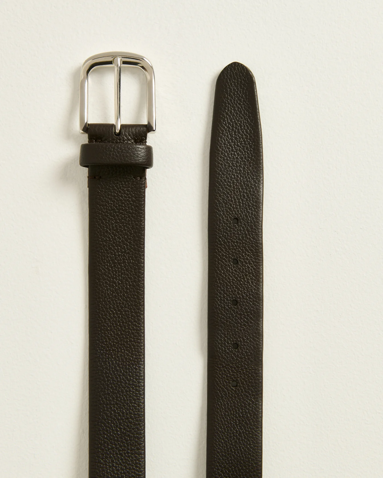 CALFSKIN DARK BROWN BELT - Image 3