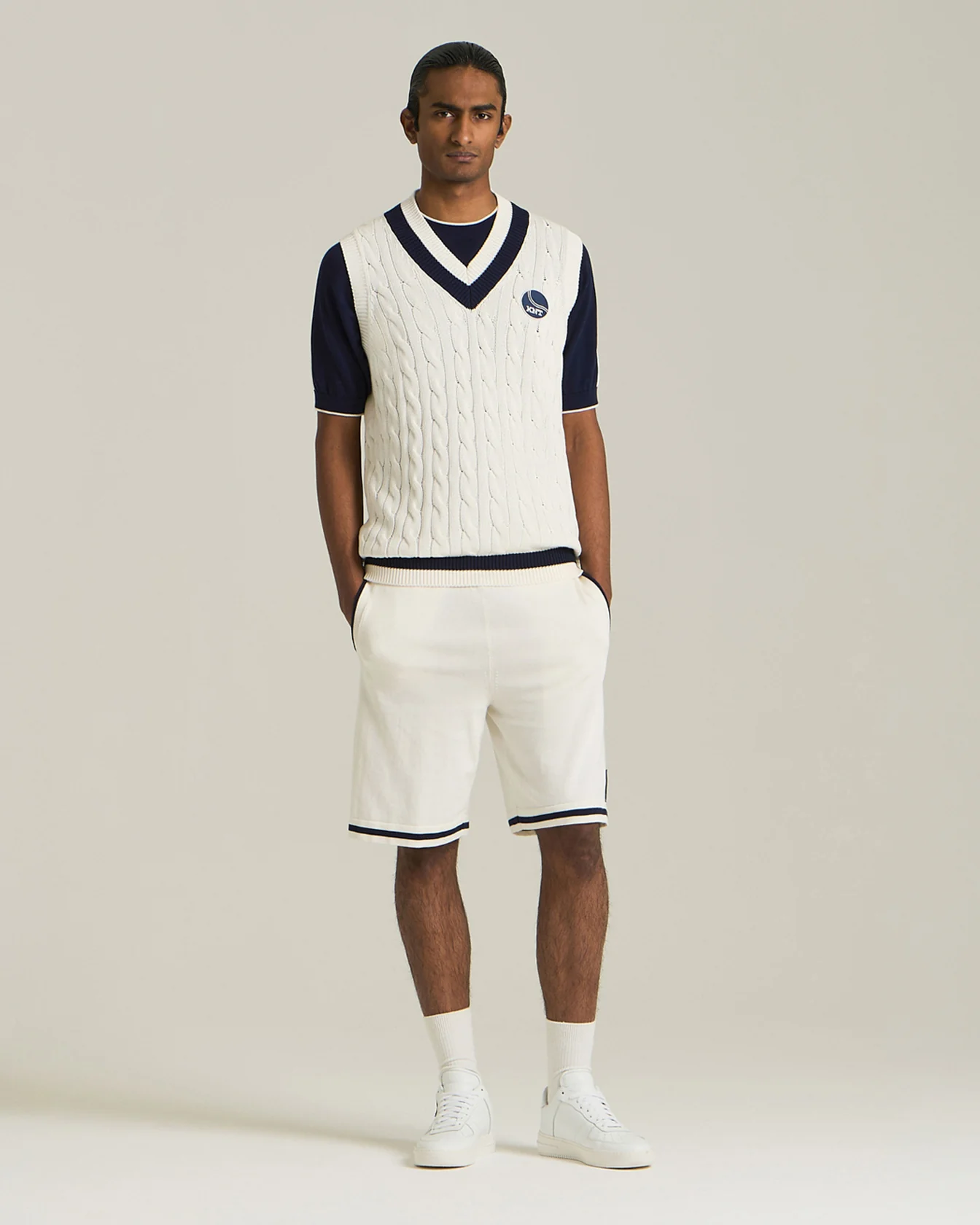 KNT COTTON BERMUDA SHORTS - TENNIS CAPSULE COLLECTION - Image 4