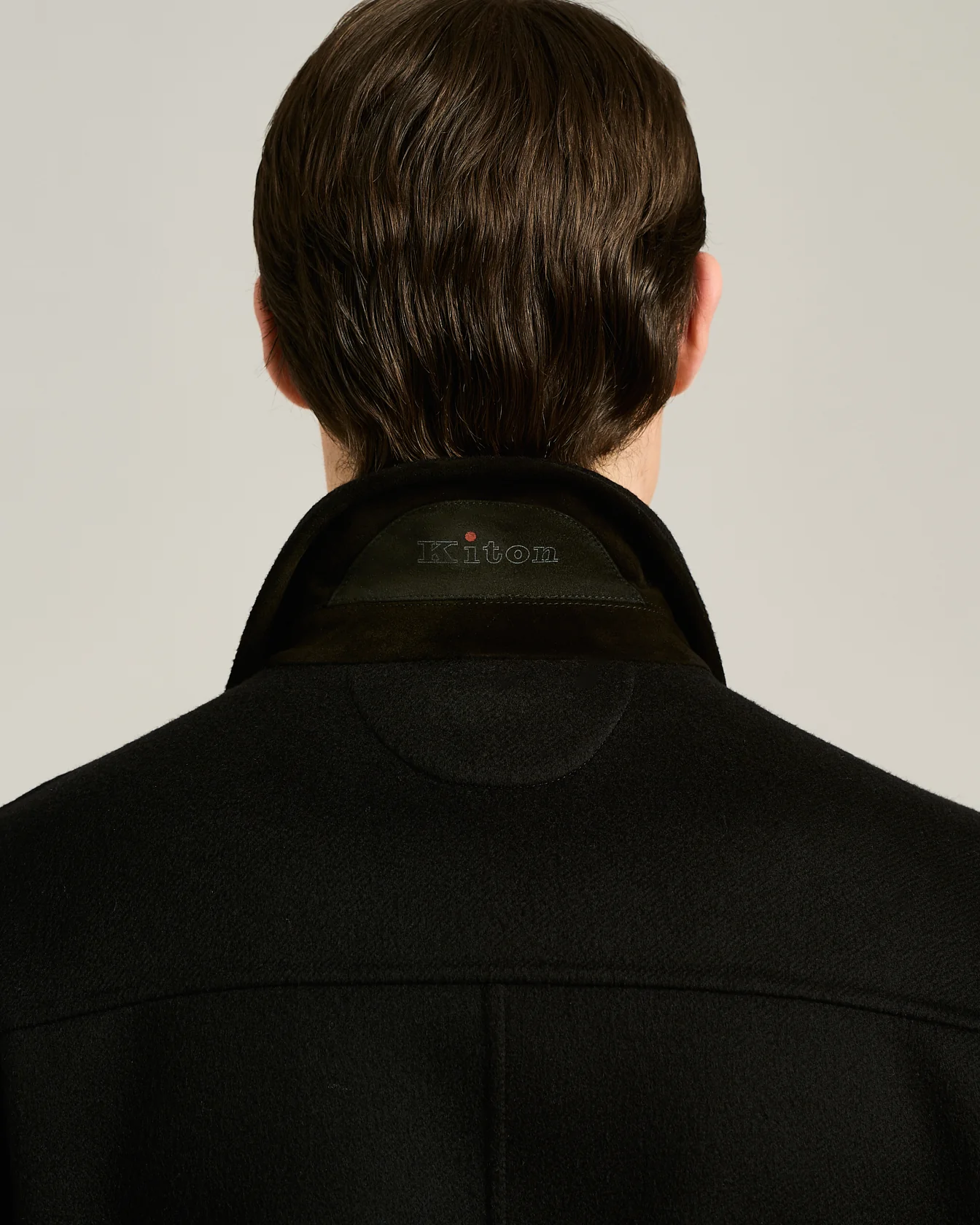 BOMBER IN PURE BLACK CASHMERE - Image 4