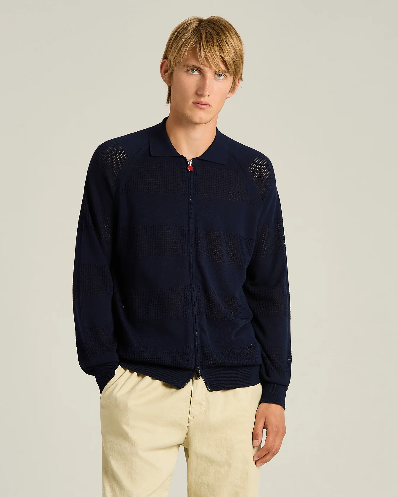 LONG-SLEEVED ZIPPED BOMBER JACKET - Image 2