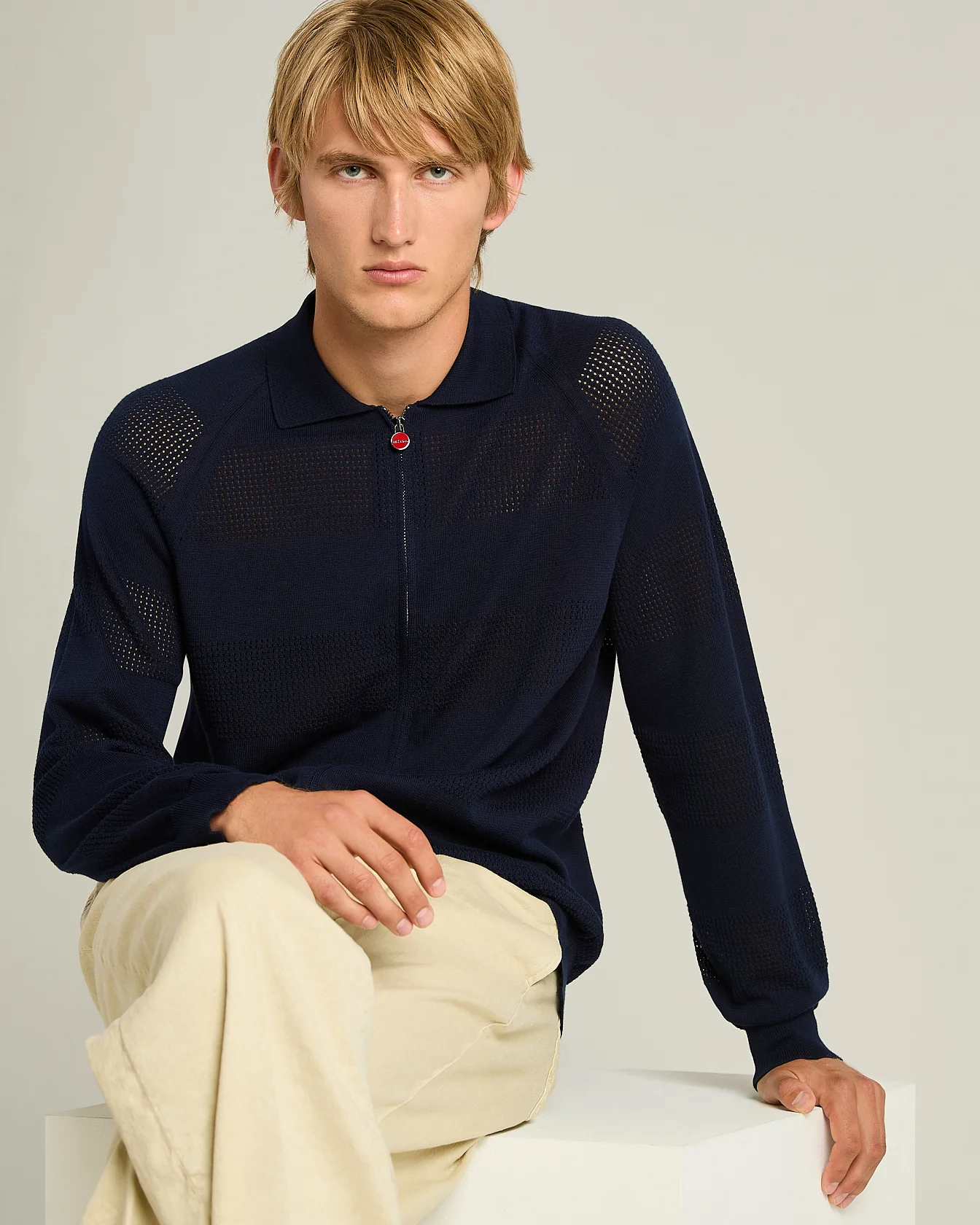 LONG-SLEEVED ZIPPED BOMBER JACKET - Image 4