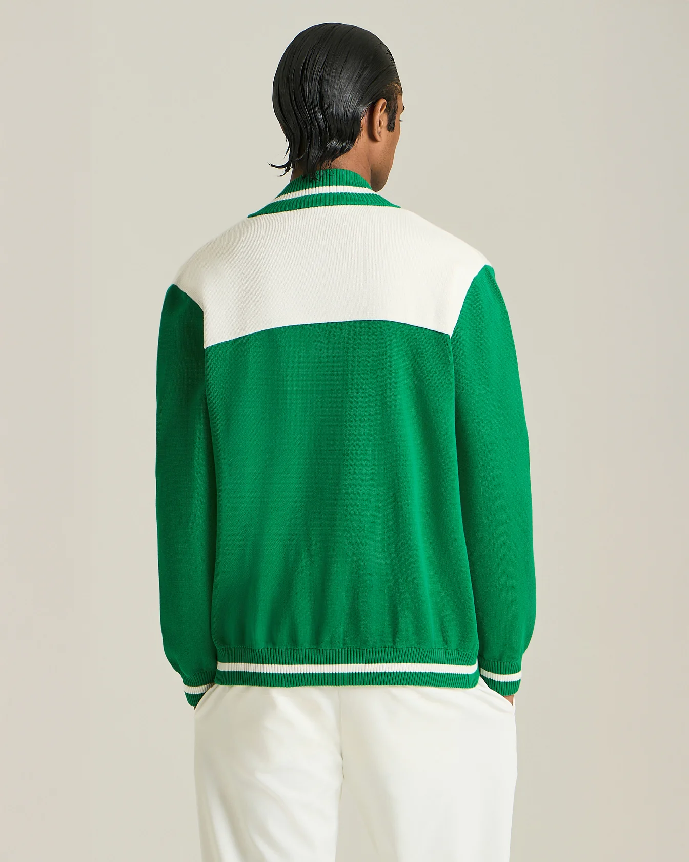 KNT COTTON VARSITY JACKET - TENNIS CAPSULE COLLECTION - Image 3