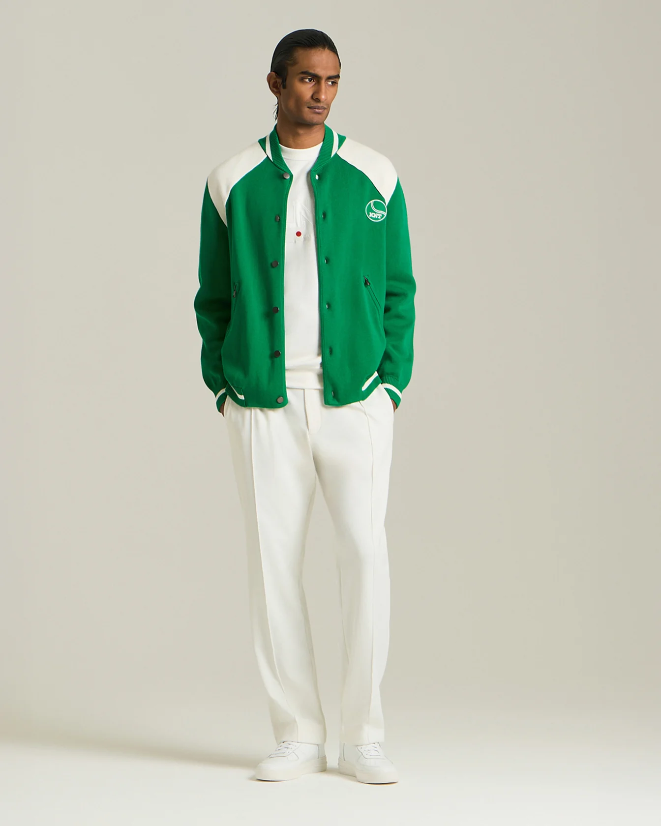 KNT COTTON VARSITY JACKET - TENNIS CAPSULE COLLECTION - Image 5