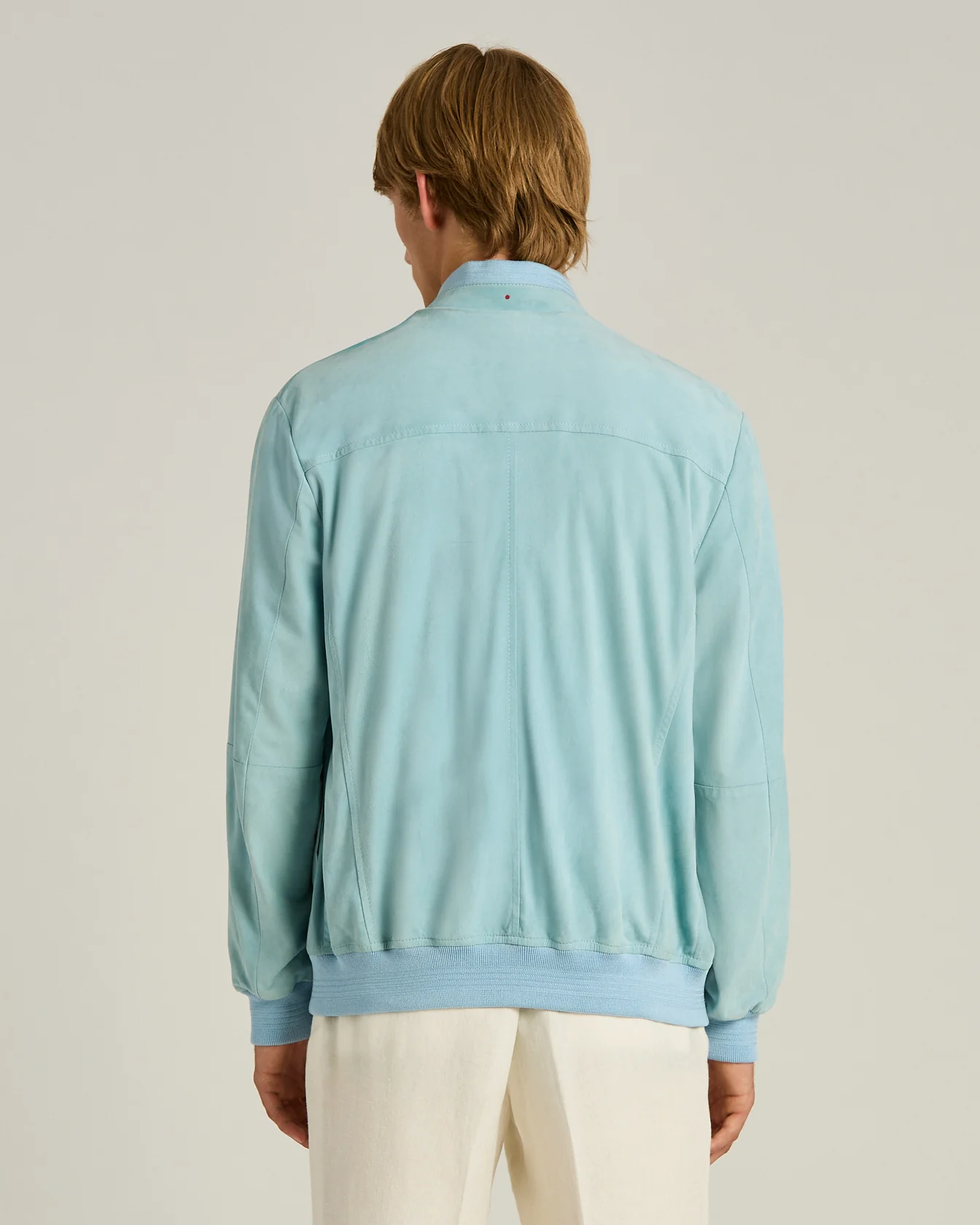 AZURE LAMSKIN SUEDE JACKET - Image 3