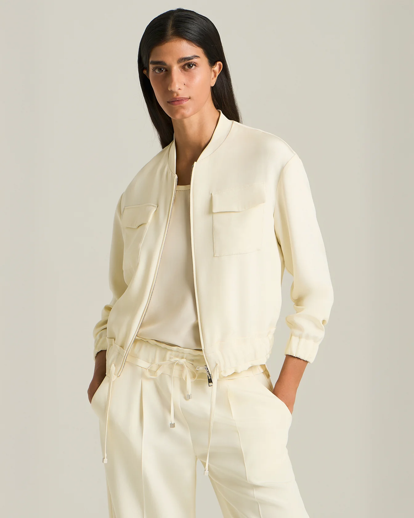SILK BOMBER JACKET - Image 4