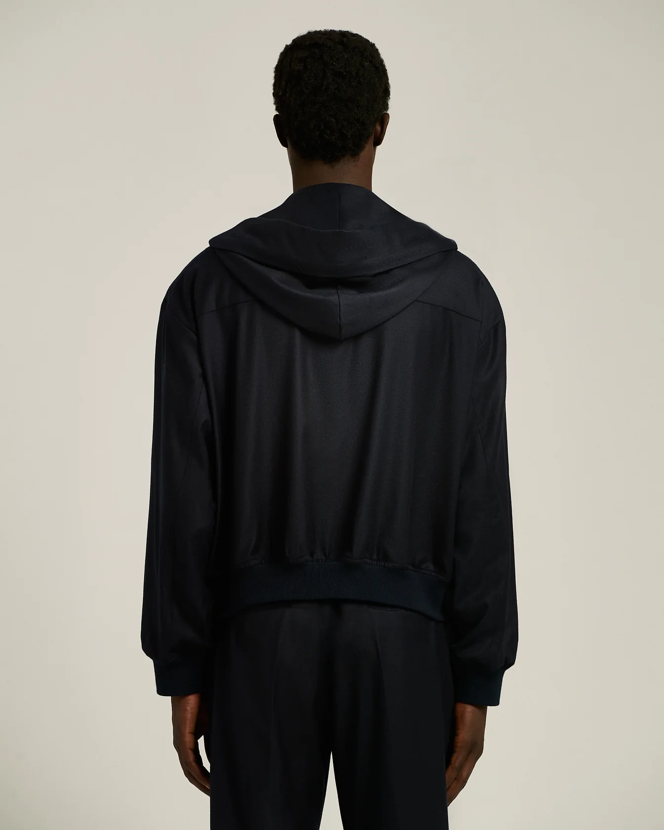PURE WOOL BOMBER WITH TWO‑WAY ZIP - Image 3