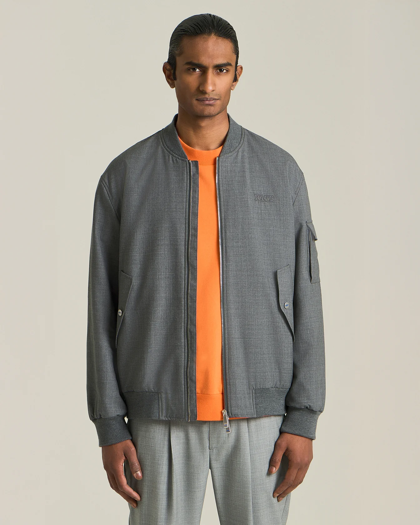 KNT WOOL BOMBER JACKET - Image 2