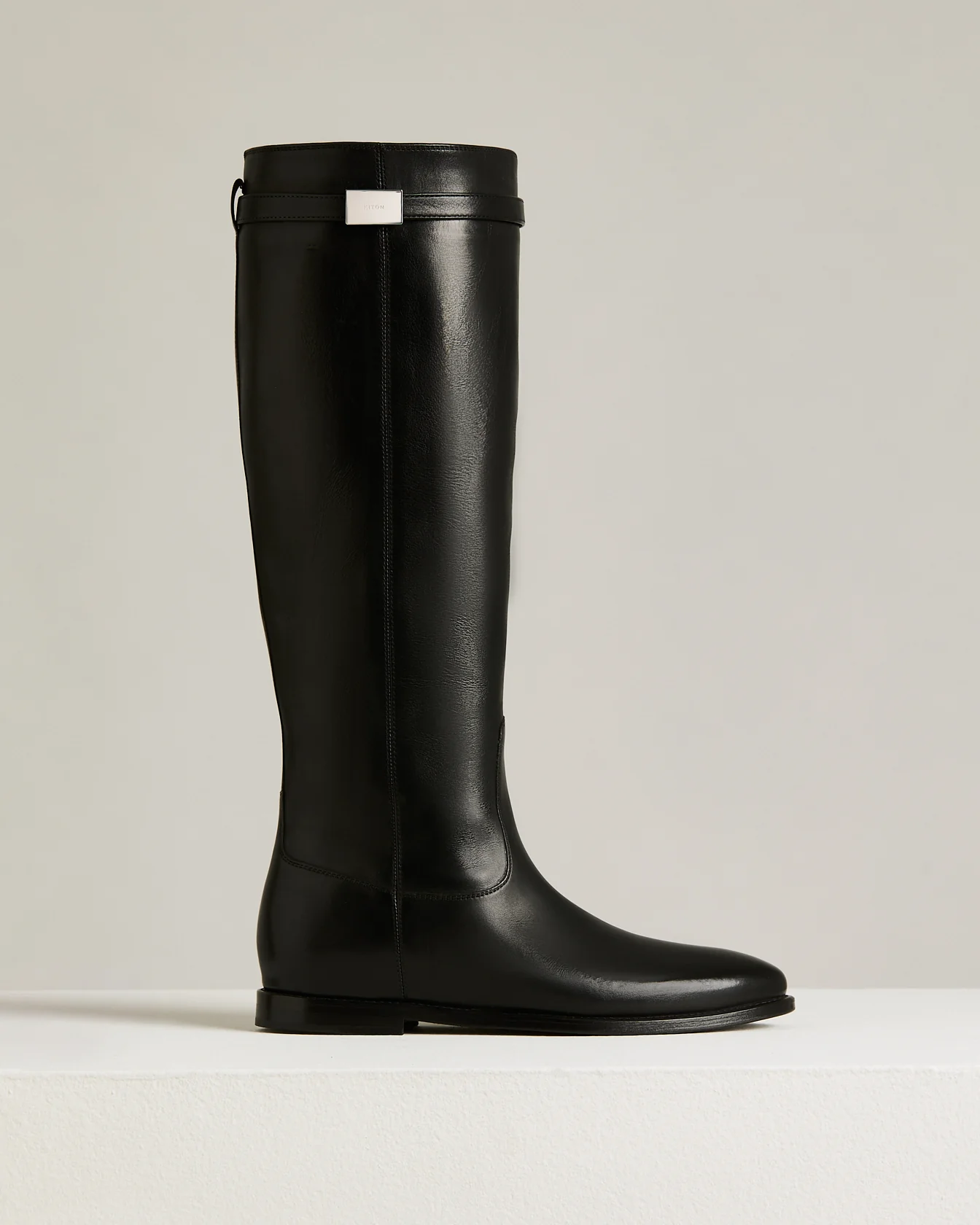 BLACK CALFSKIN BOOTS