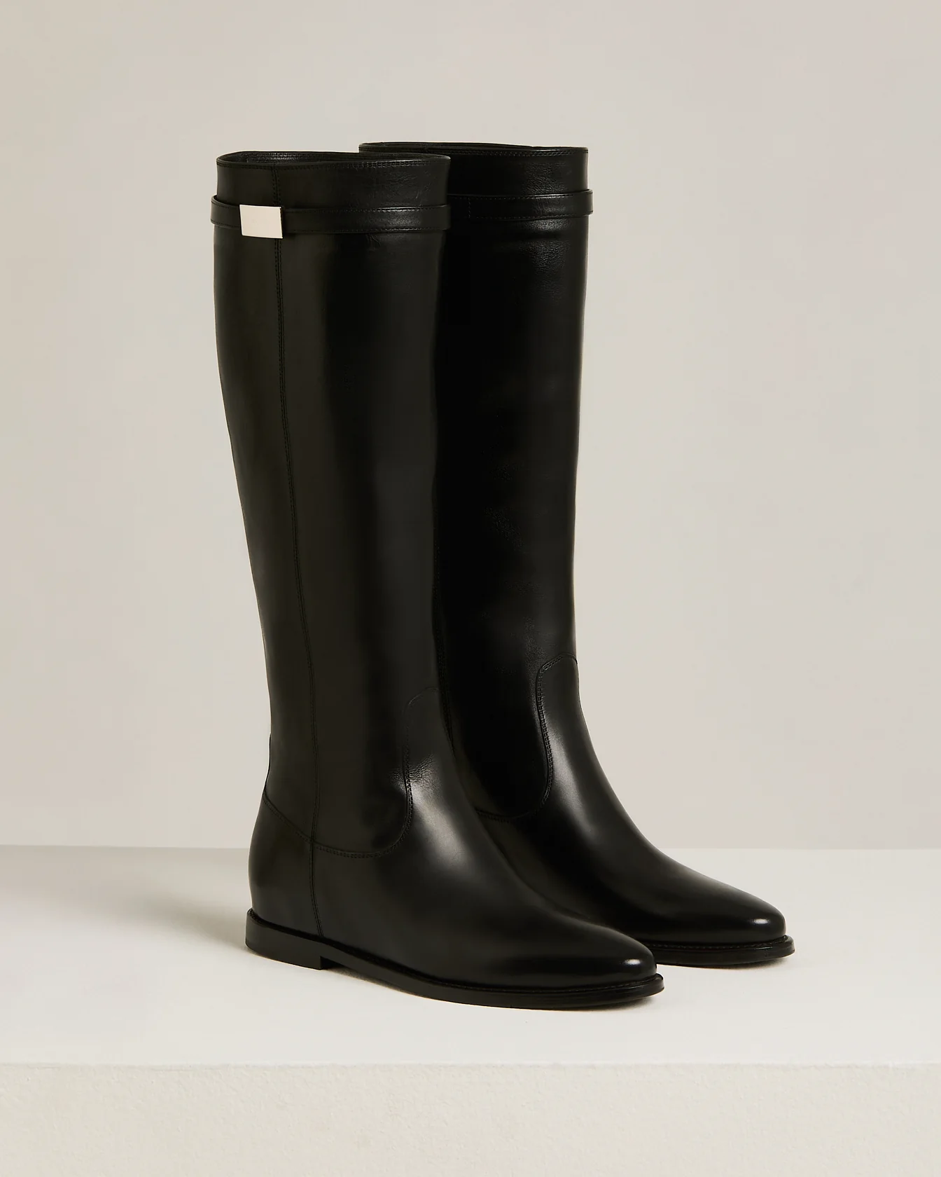 BLACK CALFSKIN BOOTS - Image 2