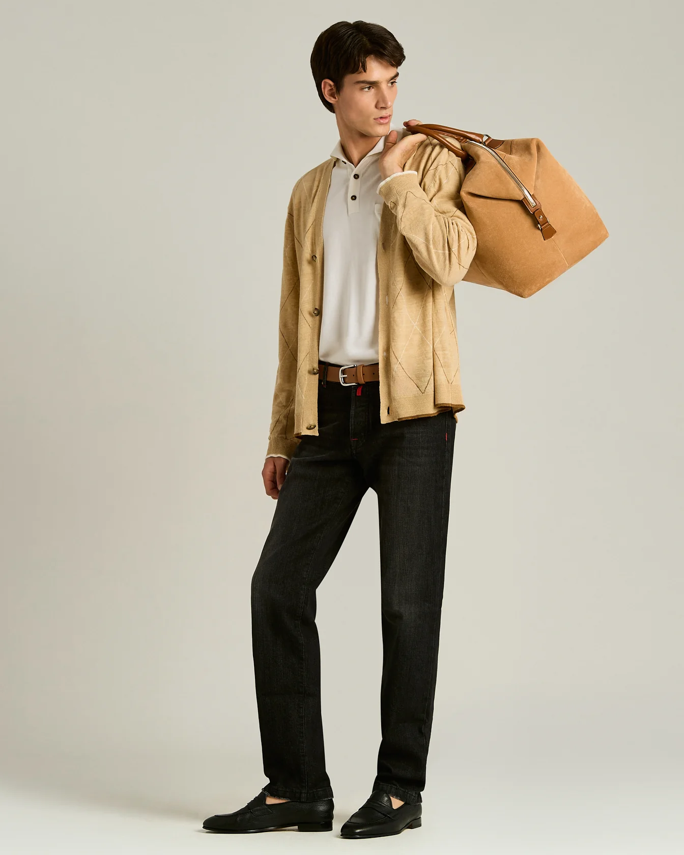 PURE LINEN CARDIGAN IN BEIGE - Image 5