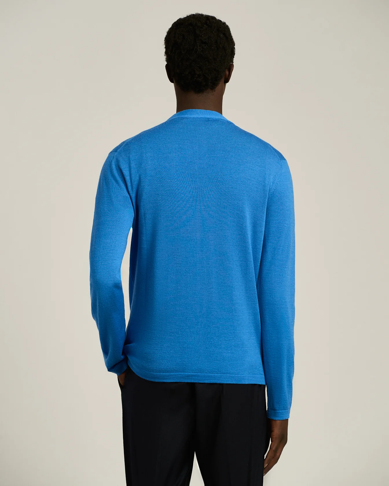 LIGHTWEIGHT VIRGIN WOOL AND SILK CARDIGAN - Image 3