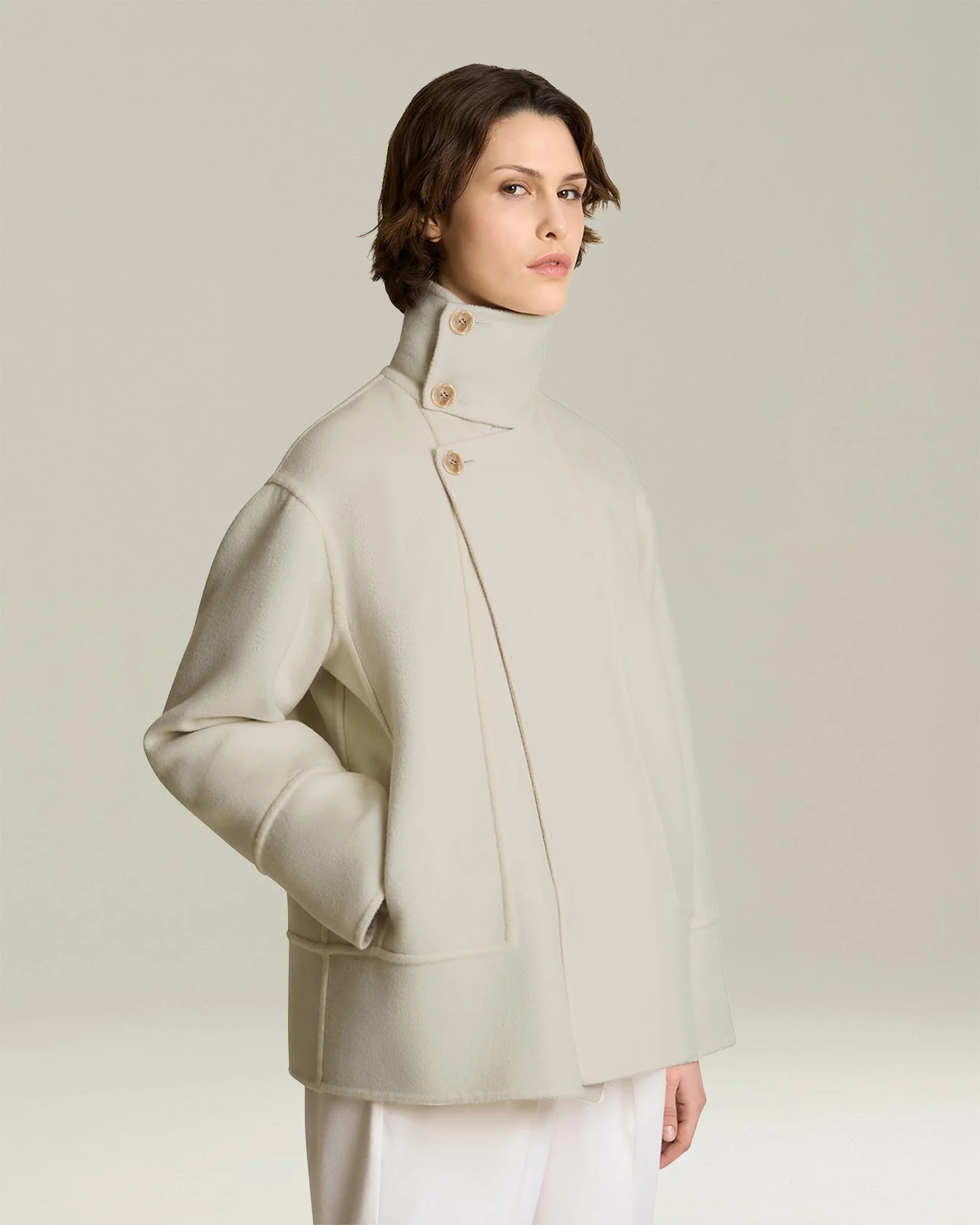 CASHMERE DOUBLE CLOTH COAT - Image 2