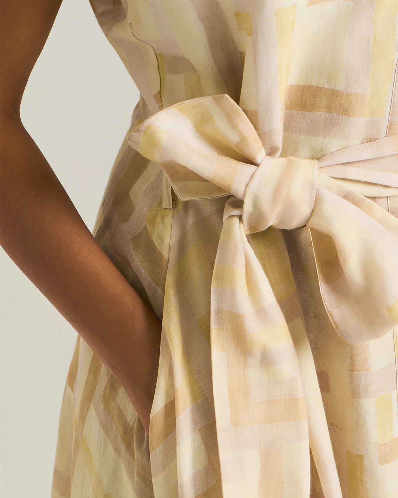 COTTON AND SILK VOILE DAY DRESS - Image 5