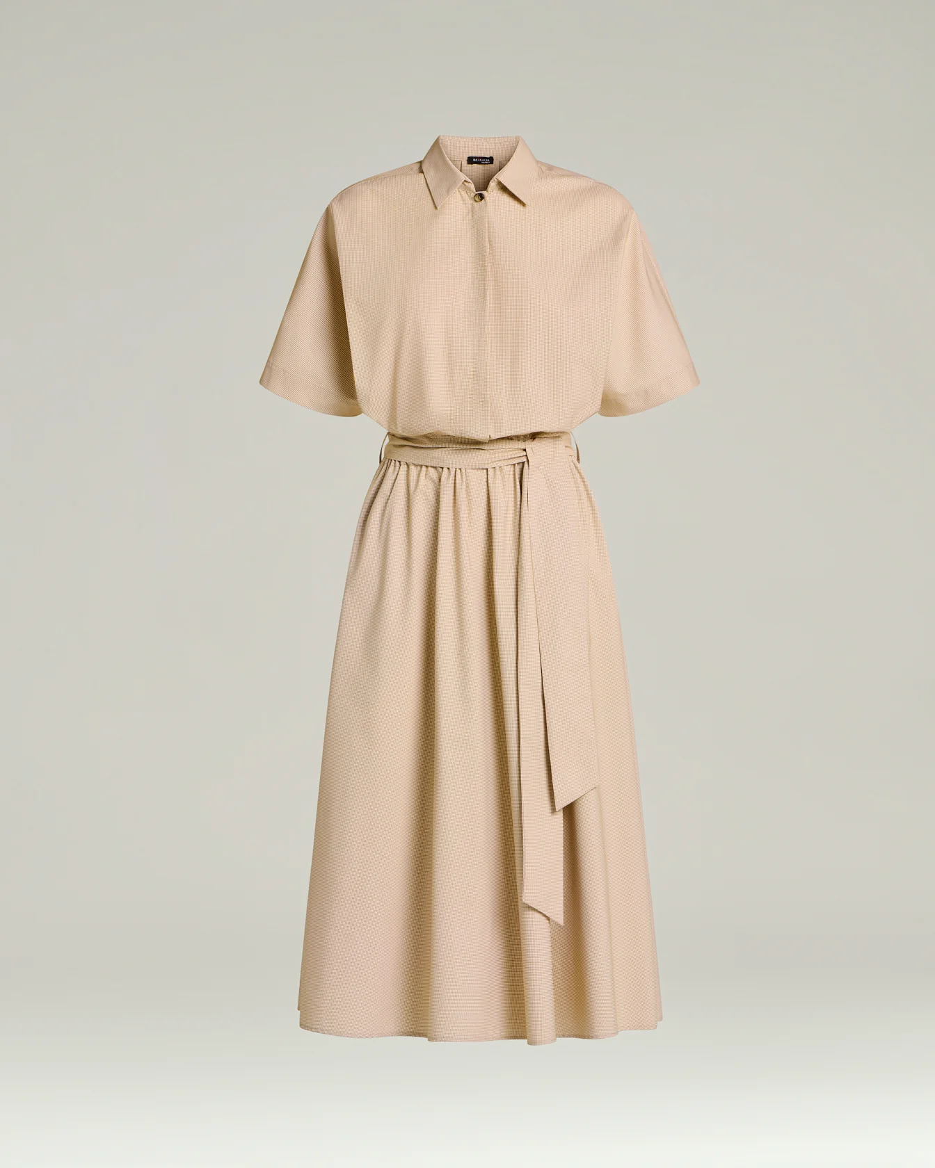 DRESS WITH BELT AT THE WAIST ORANGE