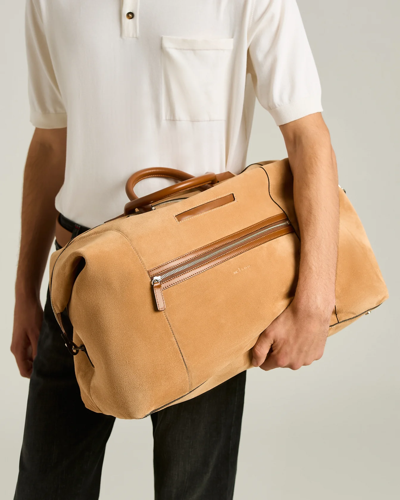 SUEDE WEEKEND HOLDALL - Image 4