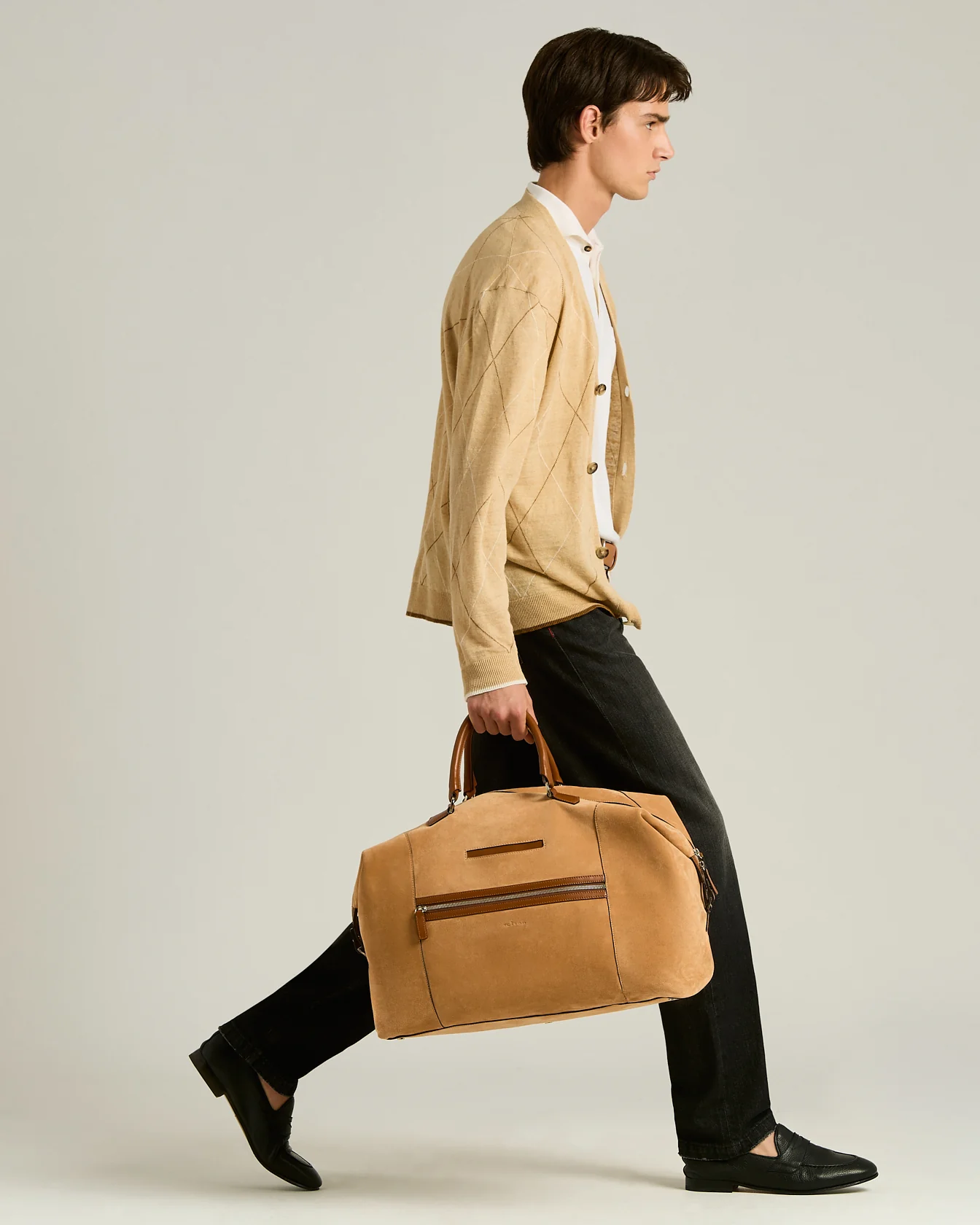 SUEDE WEEKEND HOLDALL - Image 5