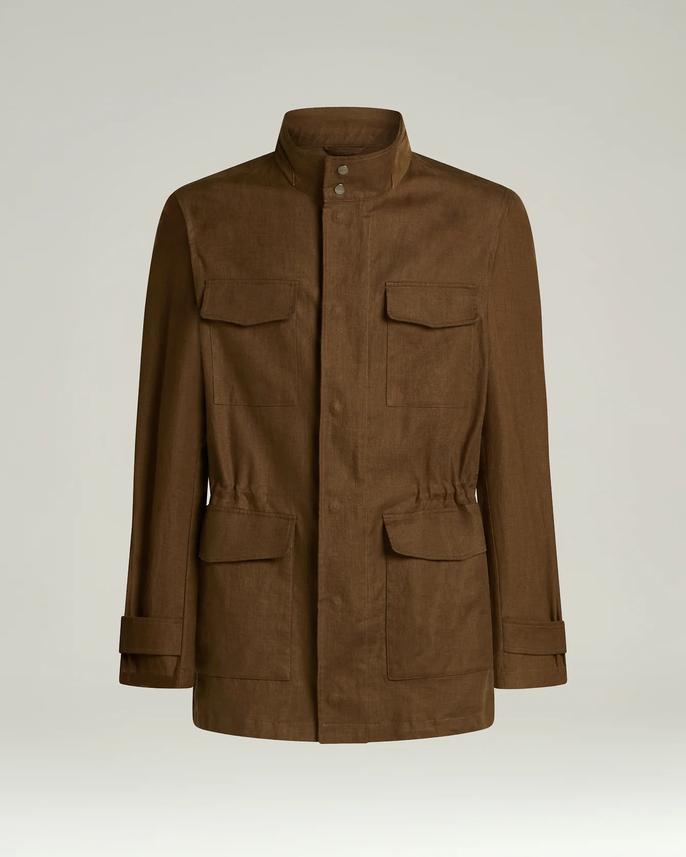 LINEN UTILITY JACKET