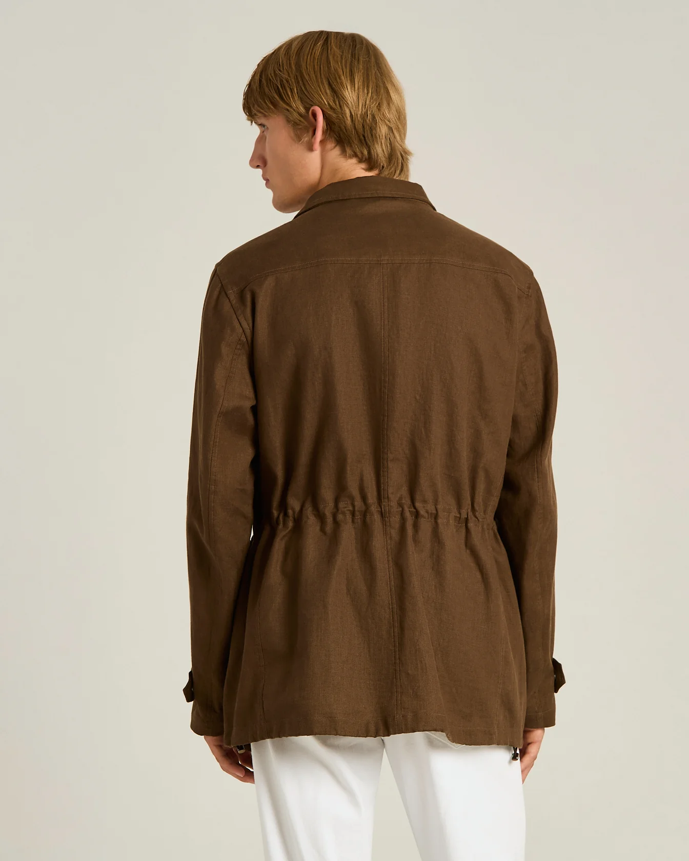 LINEN UTILITY JACKET - Image 3