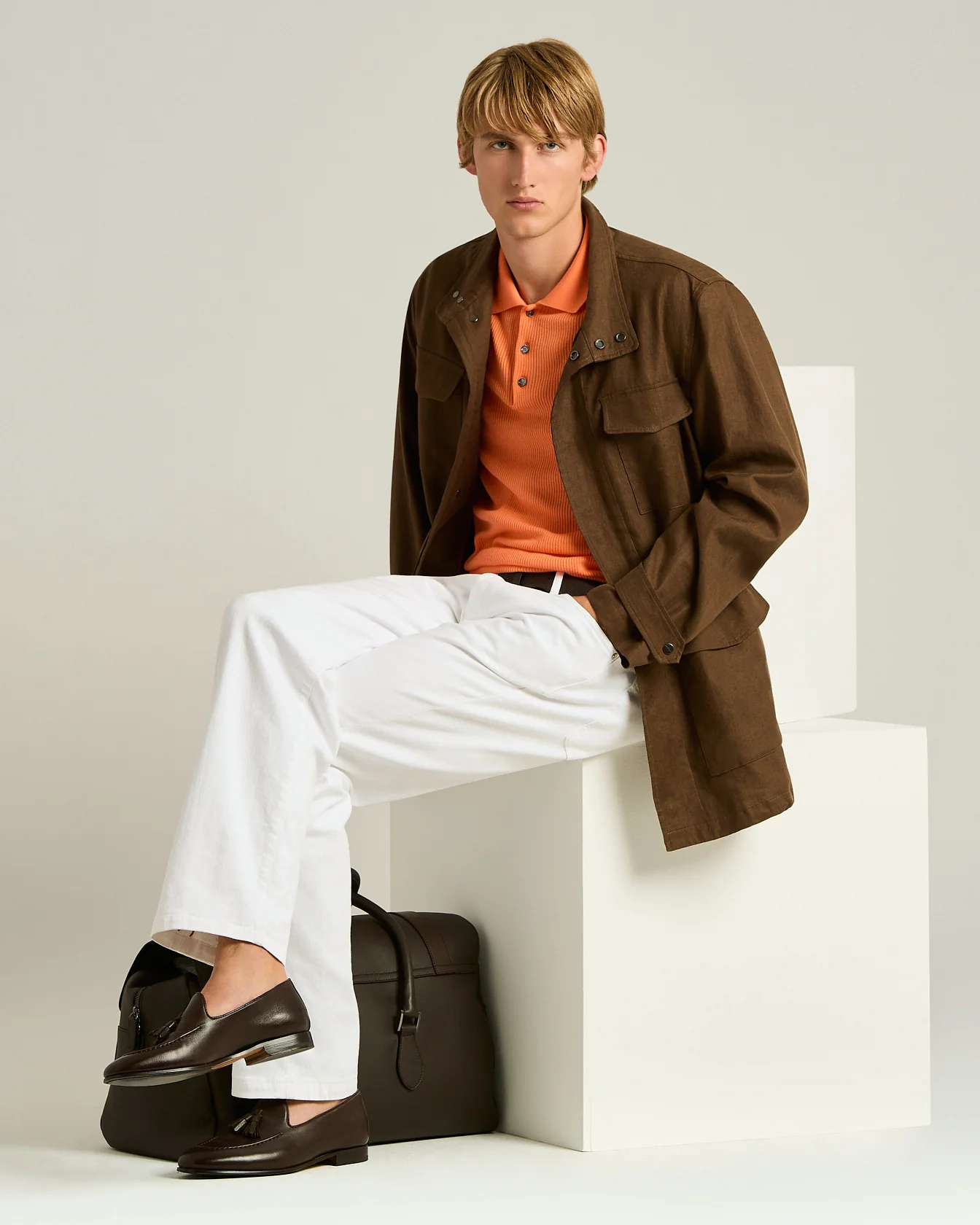 LINEN UTILITY JACKET - Image 5