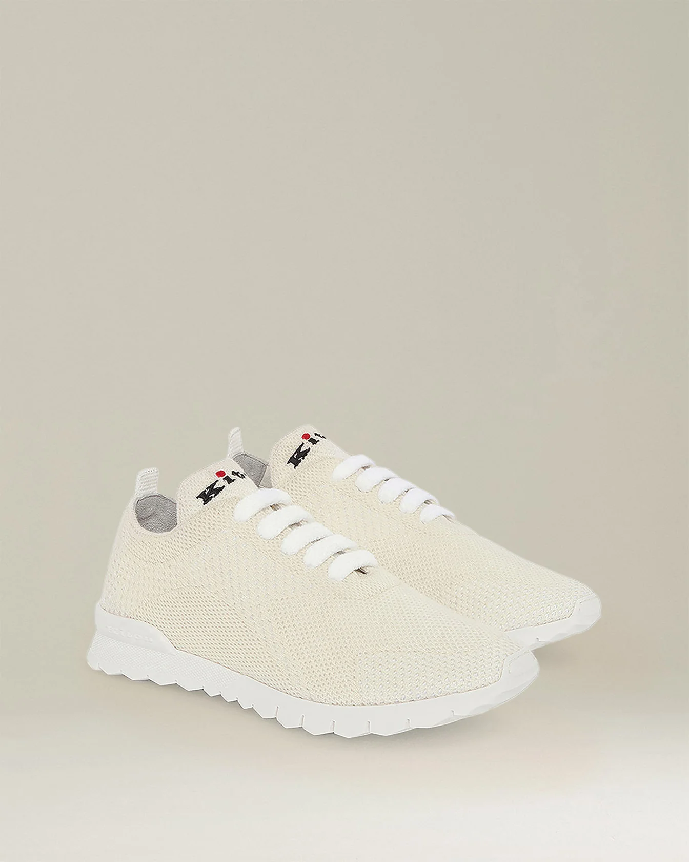 CASHMERE "FIT" SNEAKERS CREAM WHITE - Image 2
