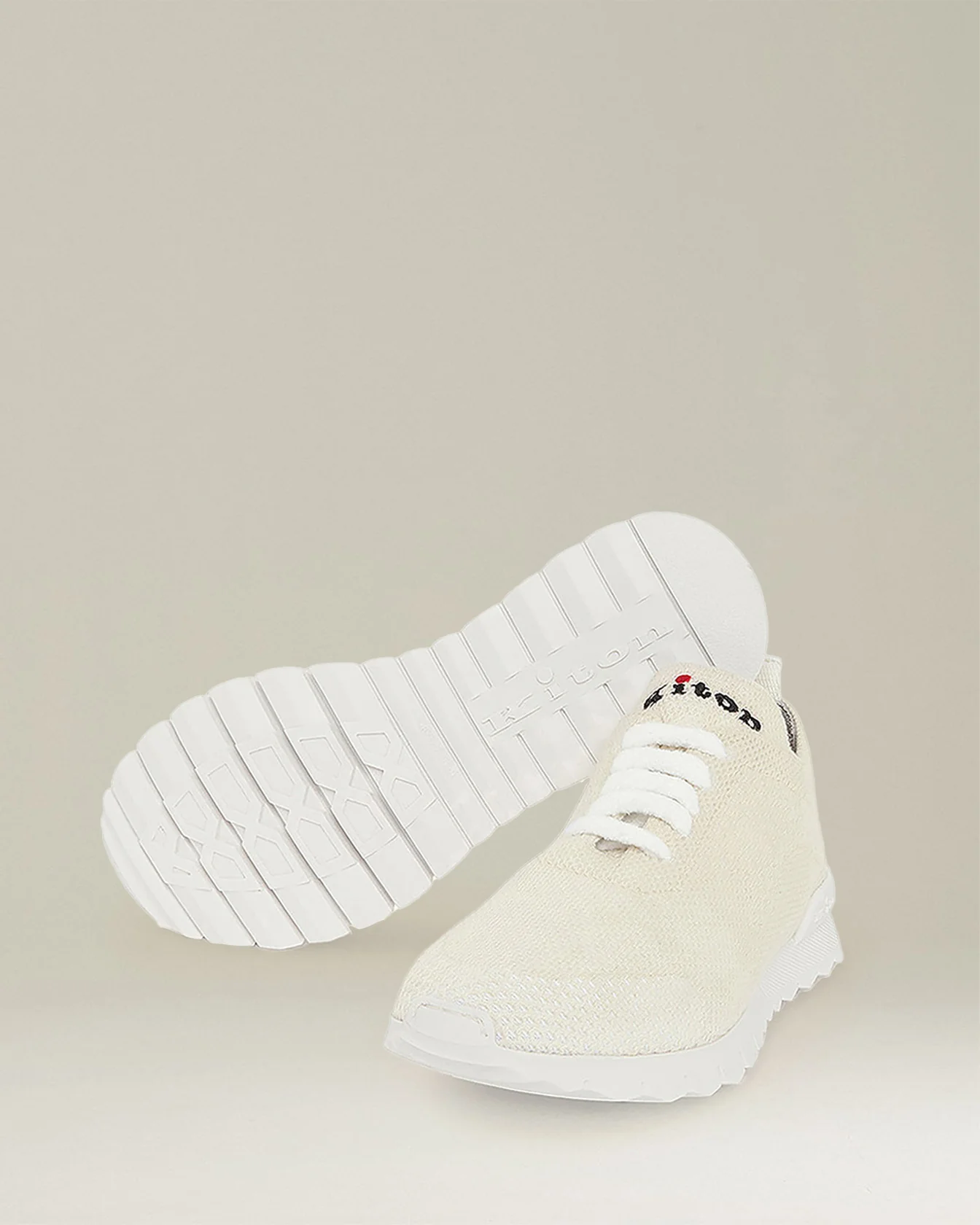 CASHMERE "FIT" SNEAKERS CREAM WHITE - Image 3