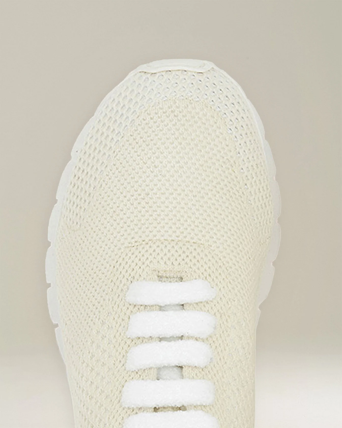 CASHMERE "FIT" SNEAKERS CREAM WHITE - Image 4