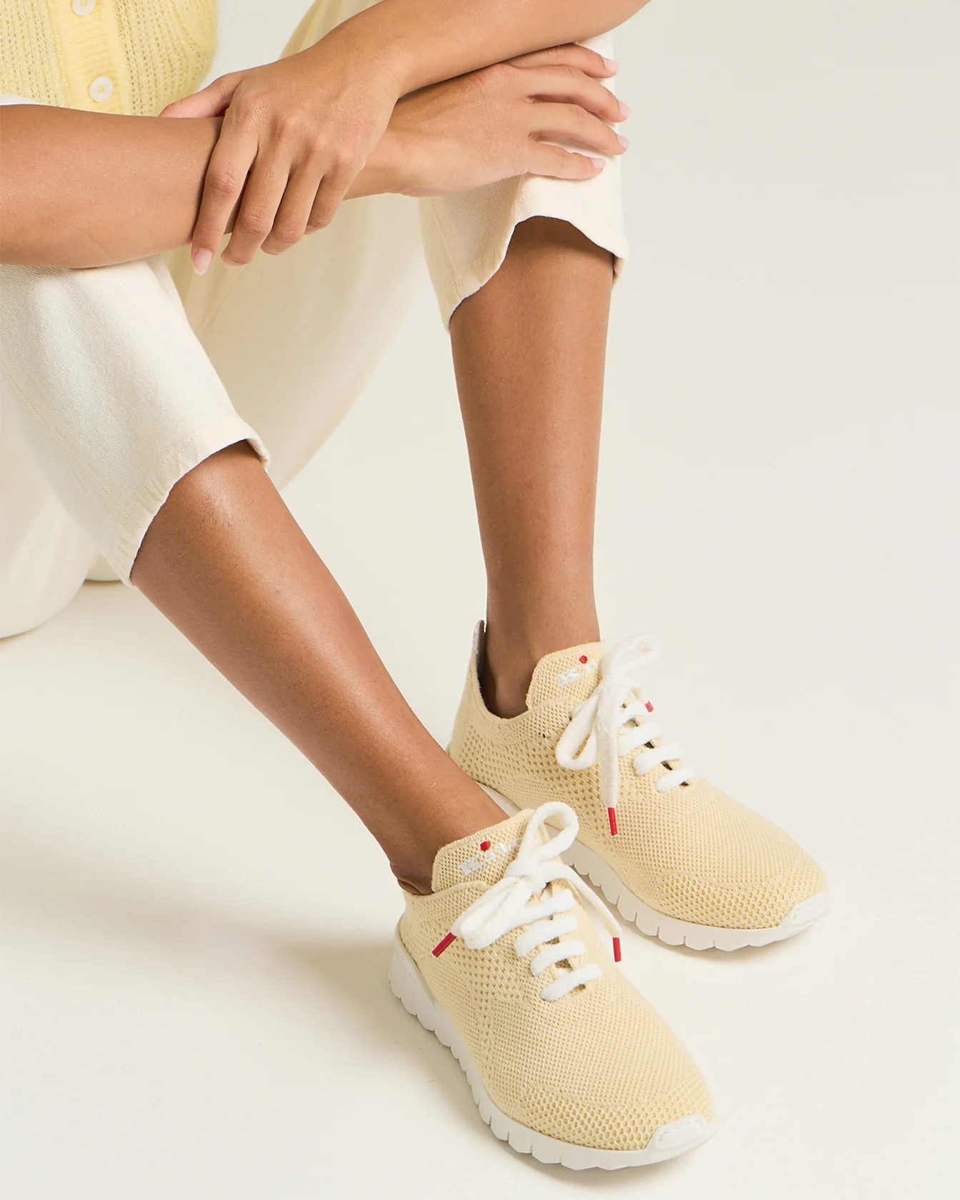 FIT CASHMERE KNIT SNEAKERS - Image 2