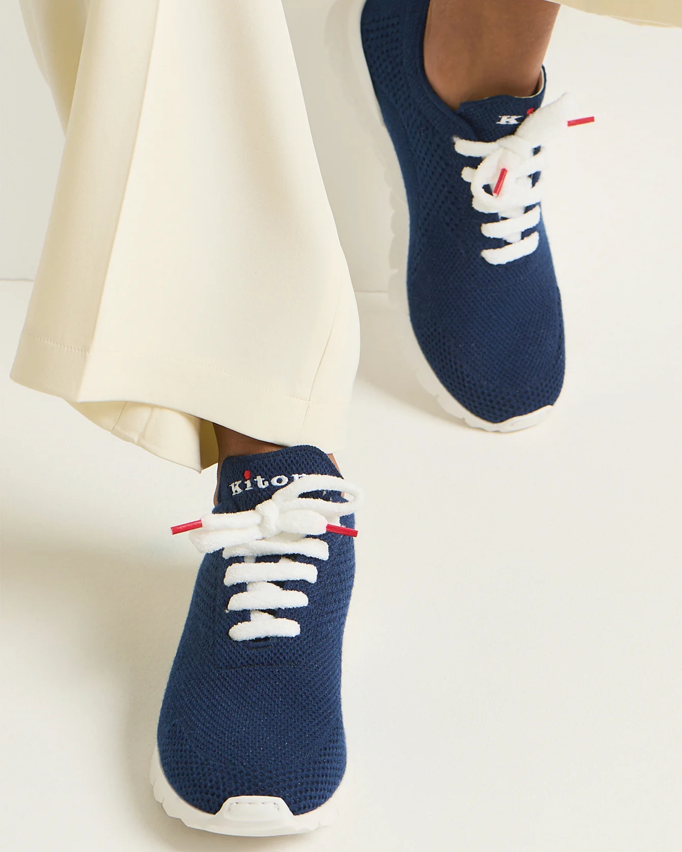 FIT CASHMERE KNIT SNEAKERS - Image 2