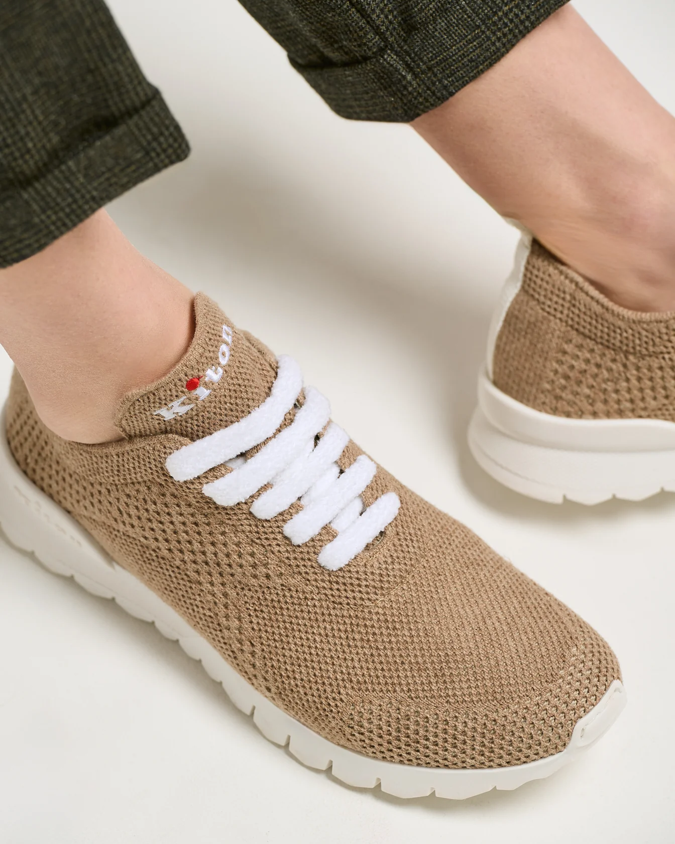 FIT BEIGE CASHMERE SNEAKERS - Image 3