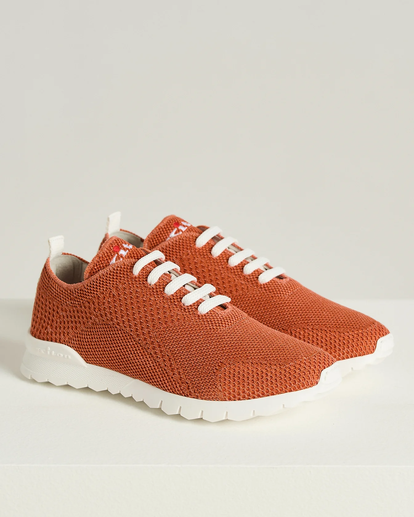 COTTON "FIT" SNEAKERS IN ORANGE - Image 2