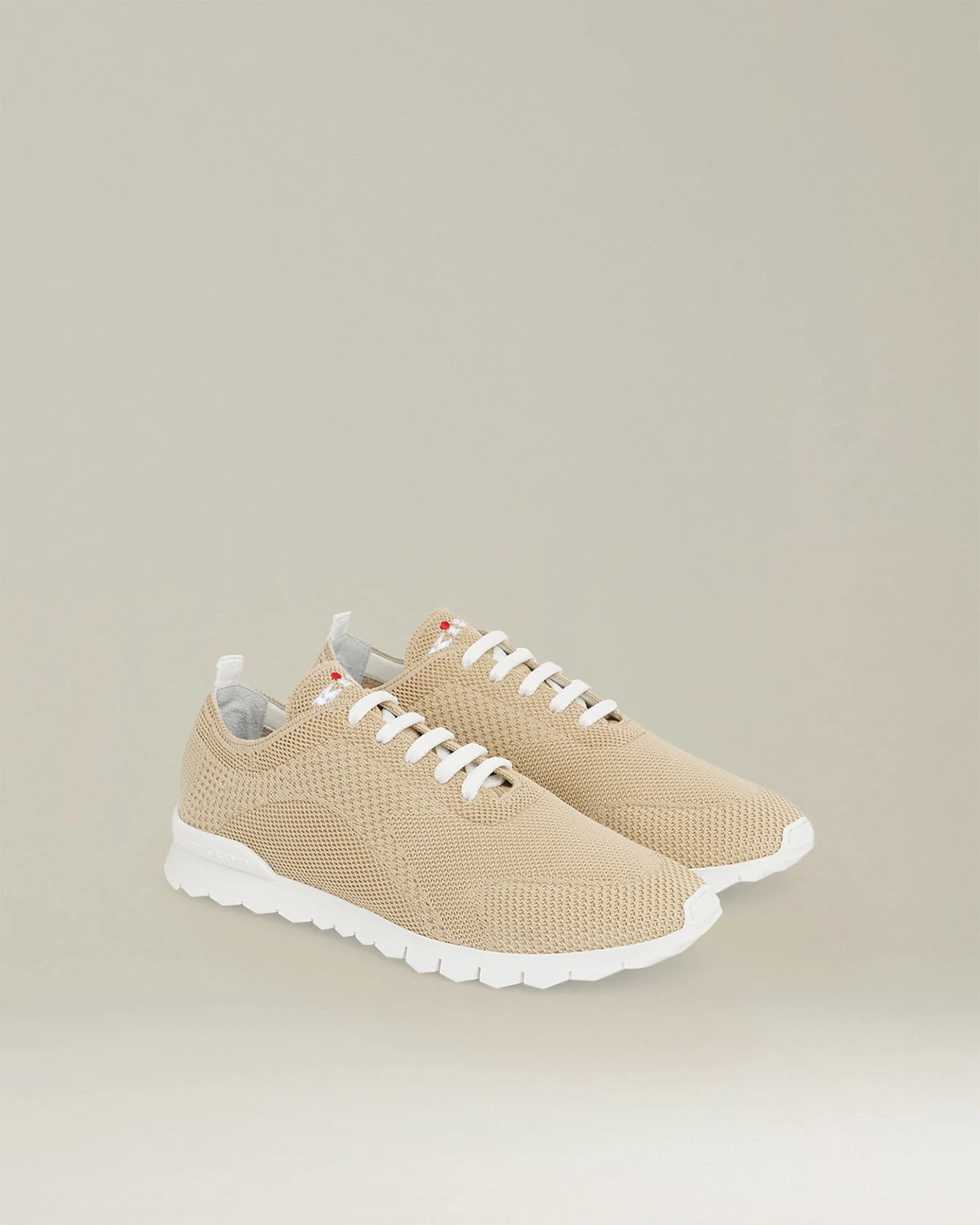 FITS NATURAL COTTON KNIT SNEAKERS WITH CALFSKIN LINING - Image 2