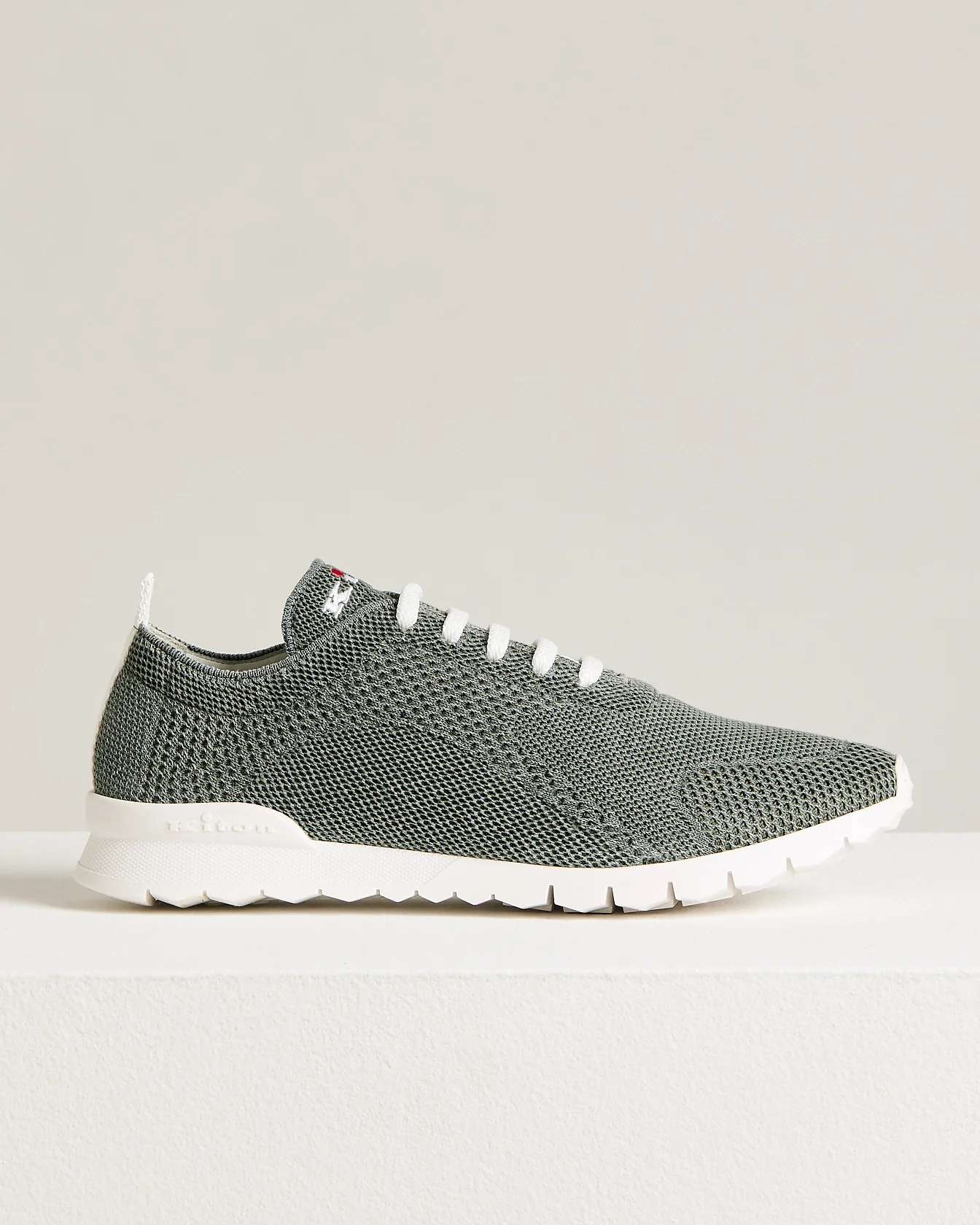“FIT” SNEAKERS IN LIGHT GREEN KNITTED COTTON