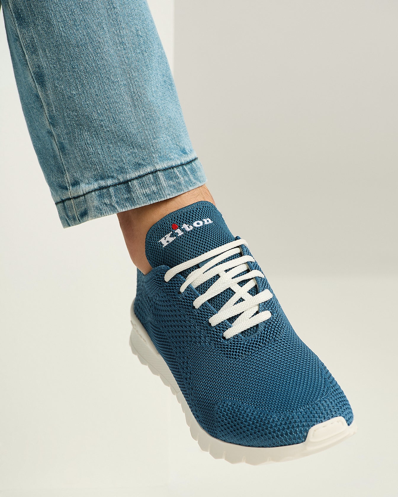 FITS COTTON KNIT AVIO SNEAKERS WITH CALFSKIN LINING - Image 3