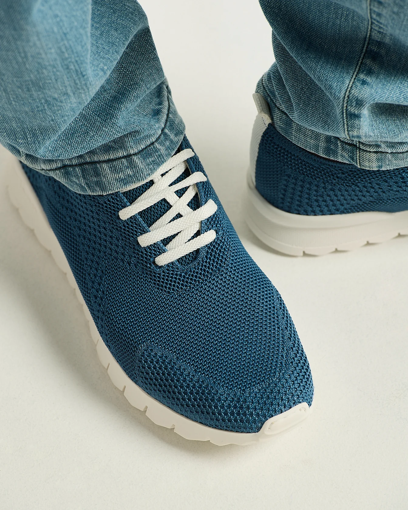 FITS COTTON KNIT AVIO SNEAKERS WITH CALFSKIN LINING - Image 4