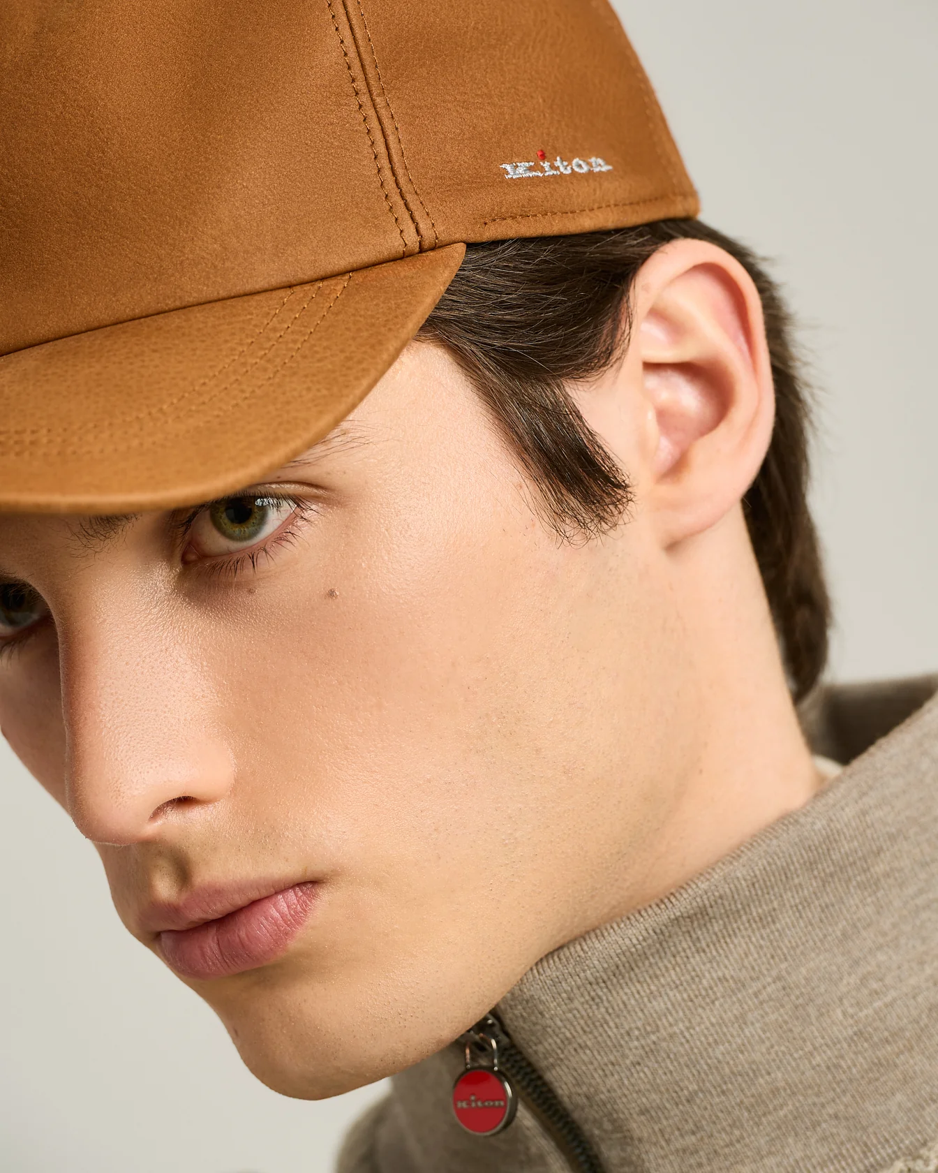 COGNAC LEATHER BASEBALL CAP - Image 4