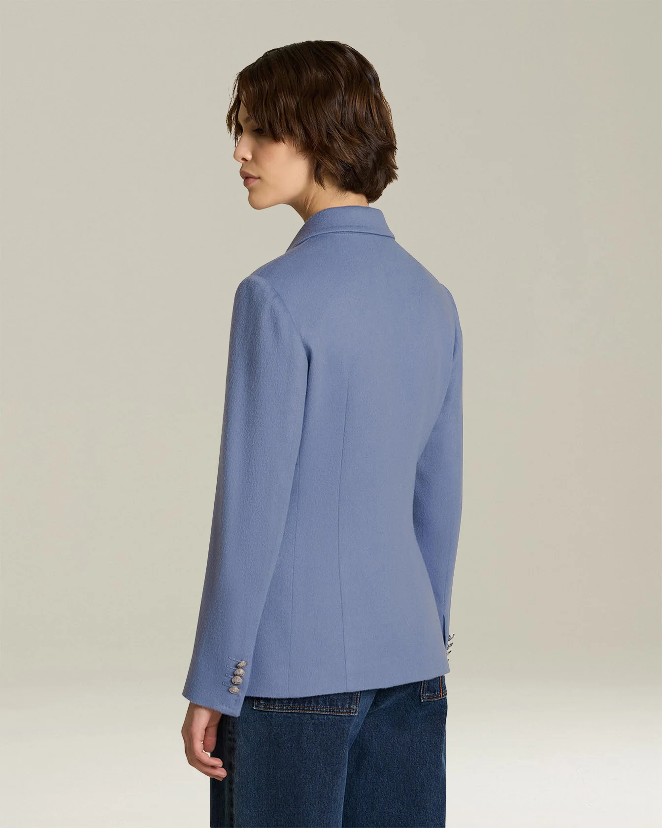 DOUBLE-BREASTED CASHMERE BLAZER - Image 3