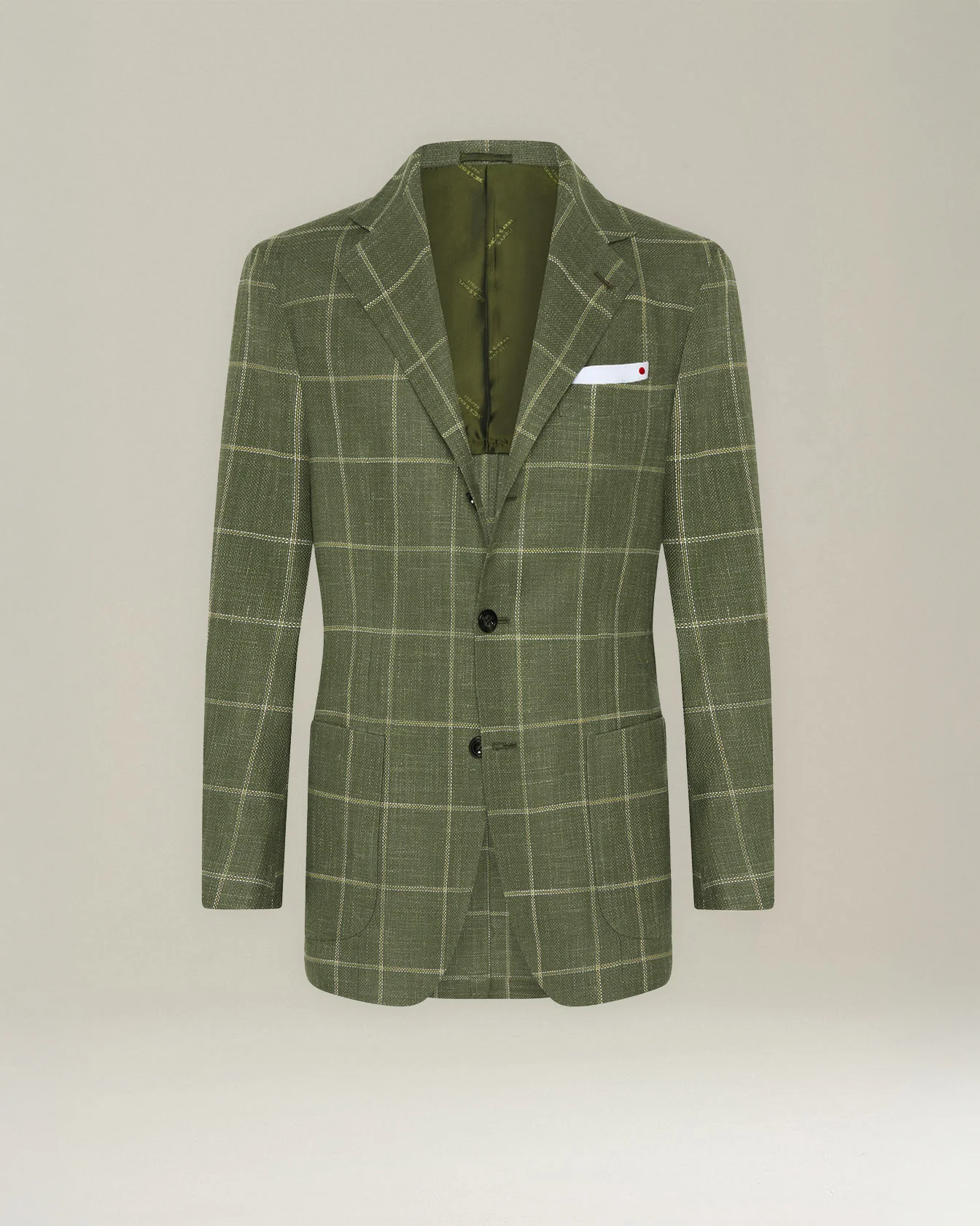 CHECKED CASHMERE BLEND BLAZER