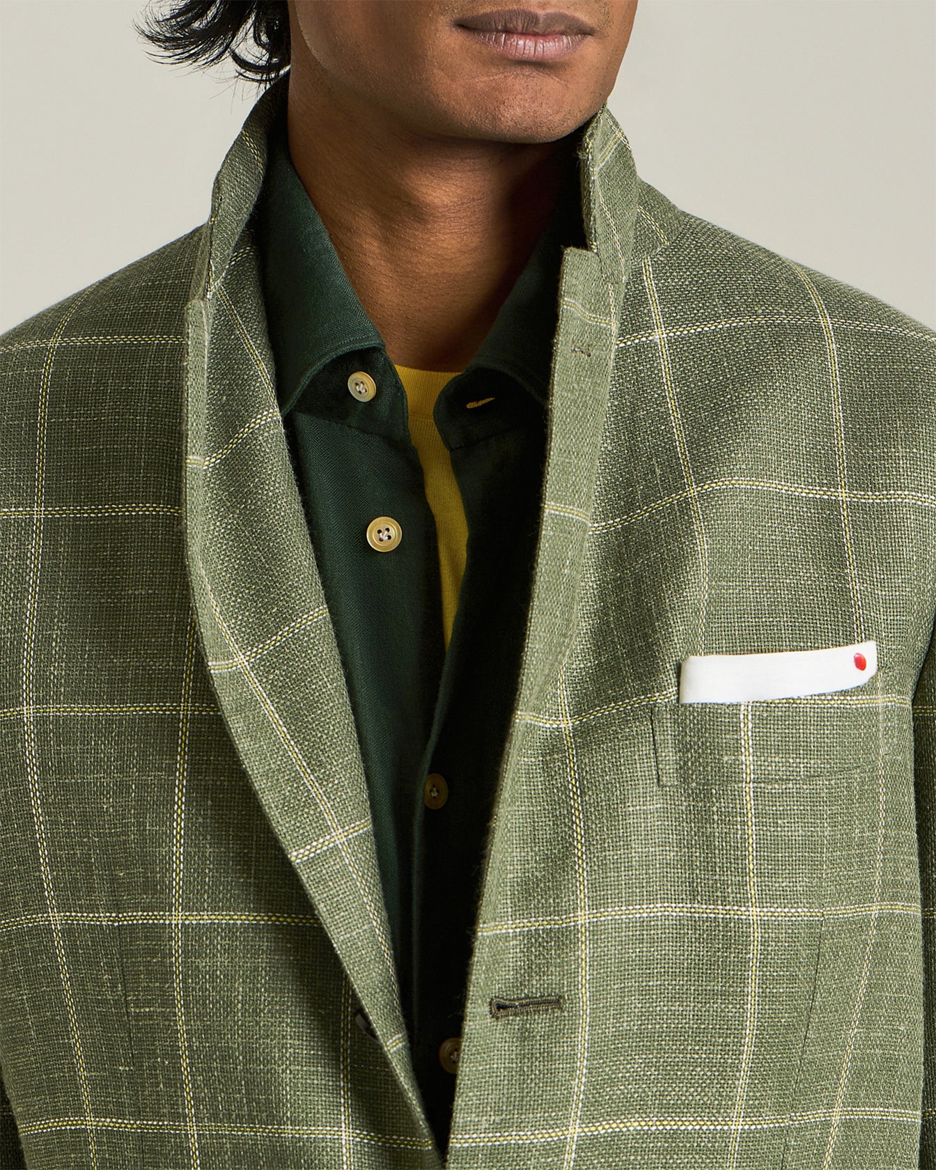 CHECKED CASHMERE BLEND BLAZER - Image 4
