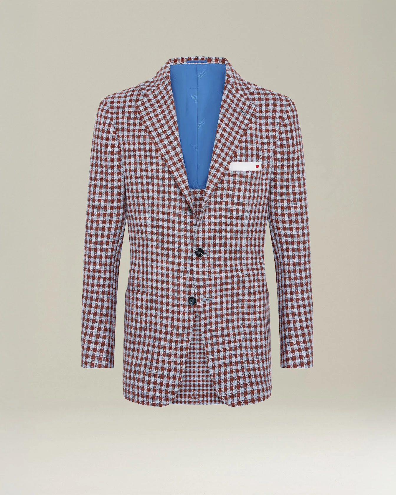 CASHMERE BLEND MICRO CHECK BLAZER