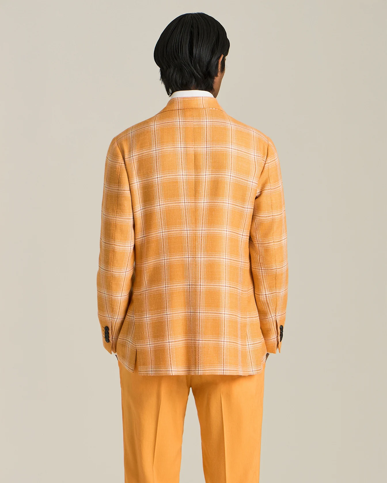 CHECKED CASHMERE BLEND BLAZER - Image 3