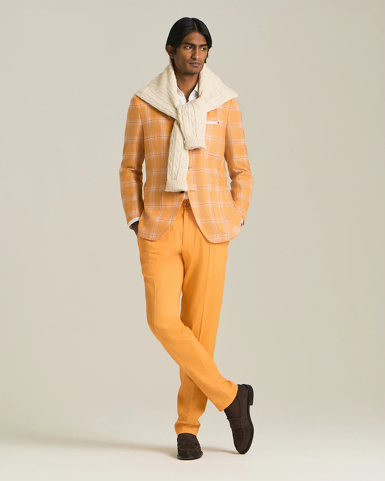CHECKED CASHMERE BLEND BLAZER - Image 5