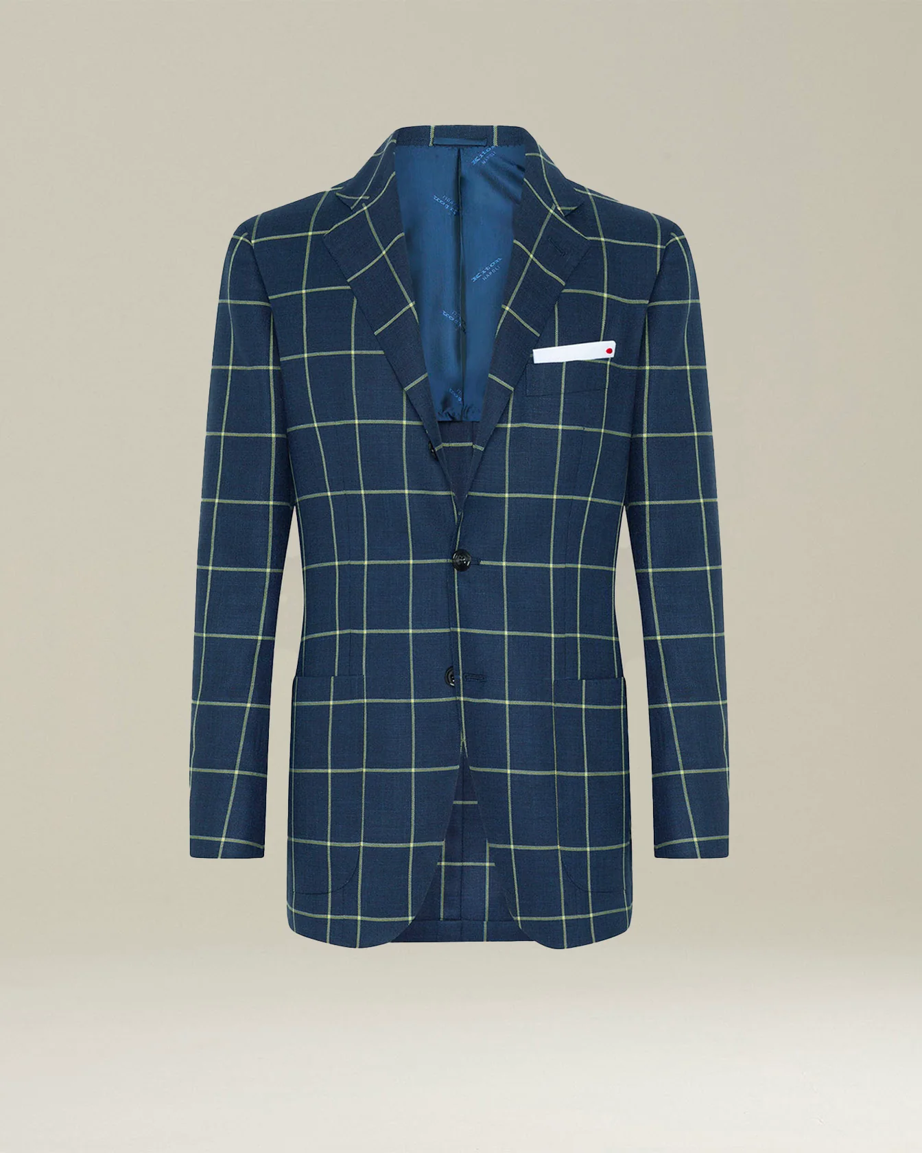 CHECKED CASHMERE BLEND BLAZER