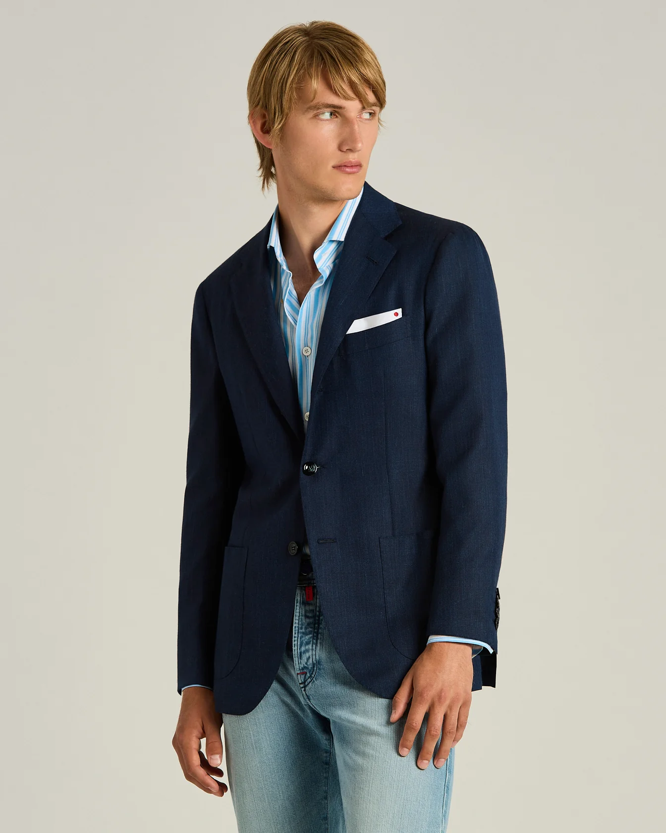 CASHMERE AND SILK SINGLE-BREASTED JACKET - Image 2