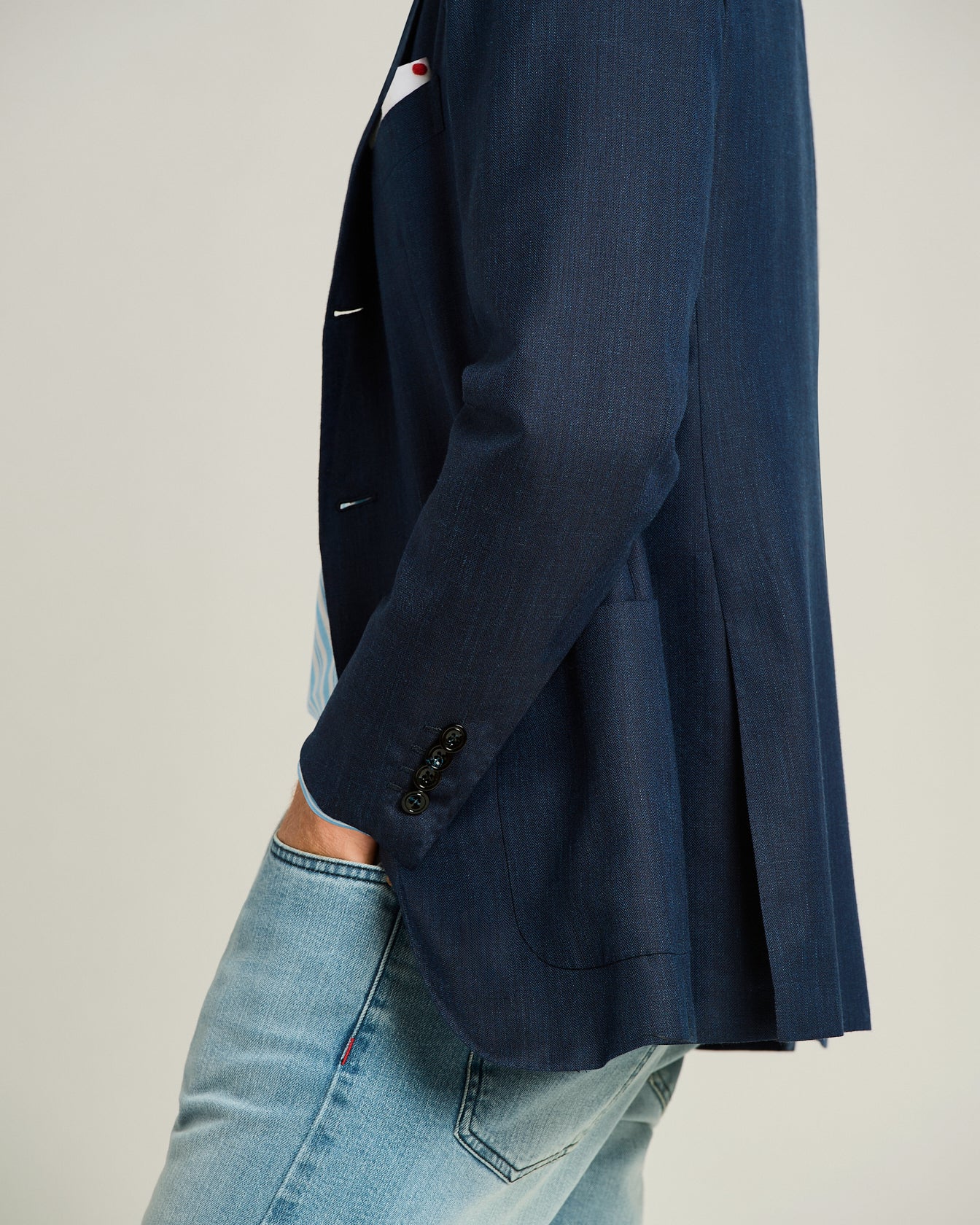 CASHMERE AND SILK SINGLE-BREASTED JACKET - Image 4