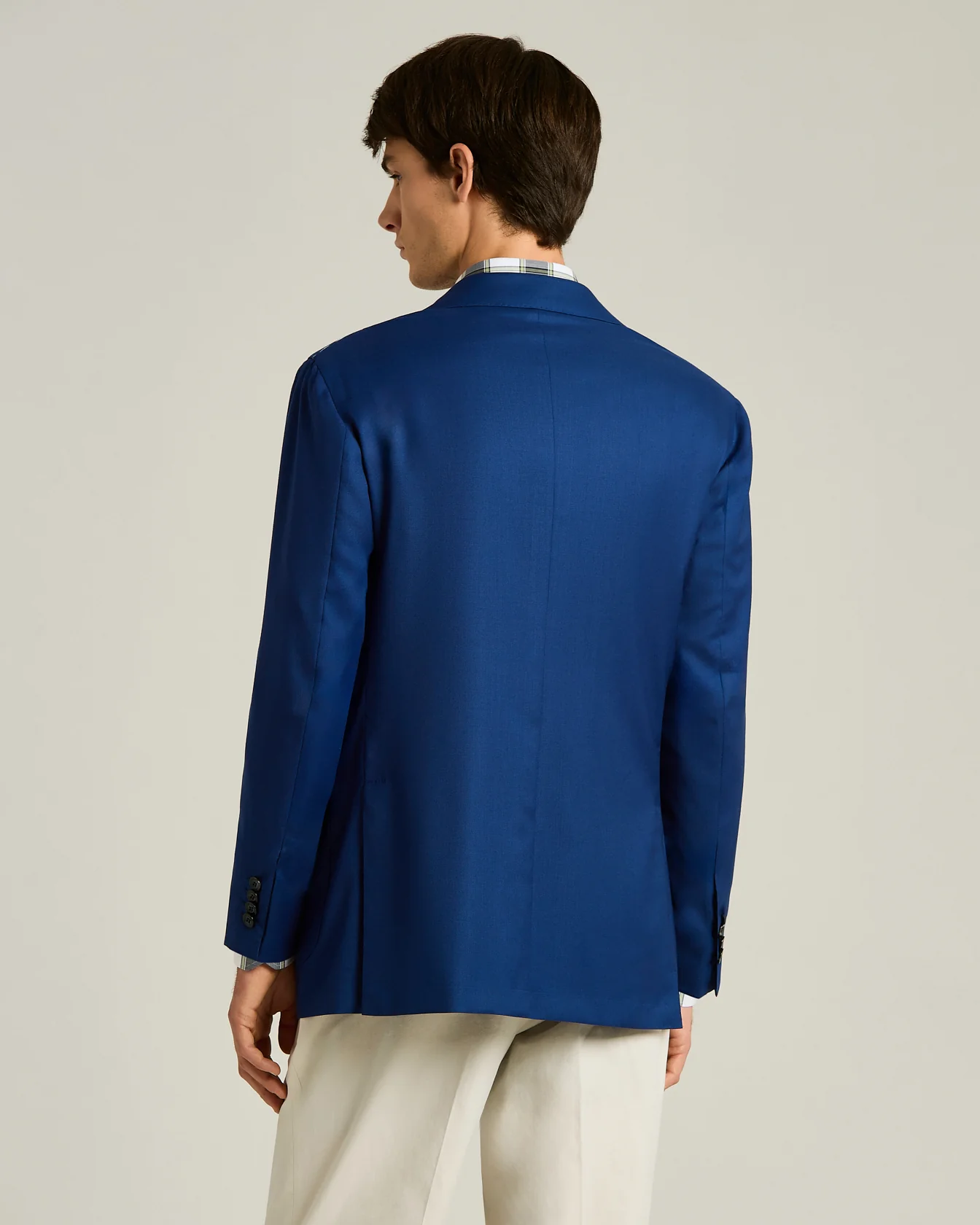 CASHMERE SINGLE-BREASTED JACKET BLUE IN CASHMERE WITH CUPRO LINING - Image 3